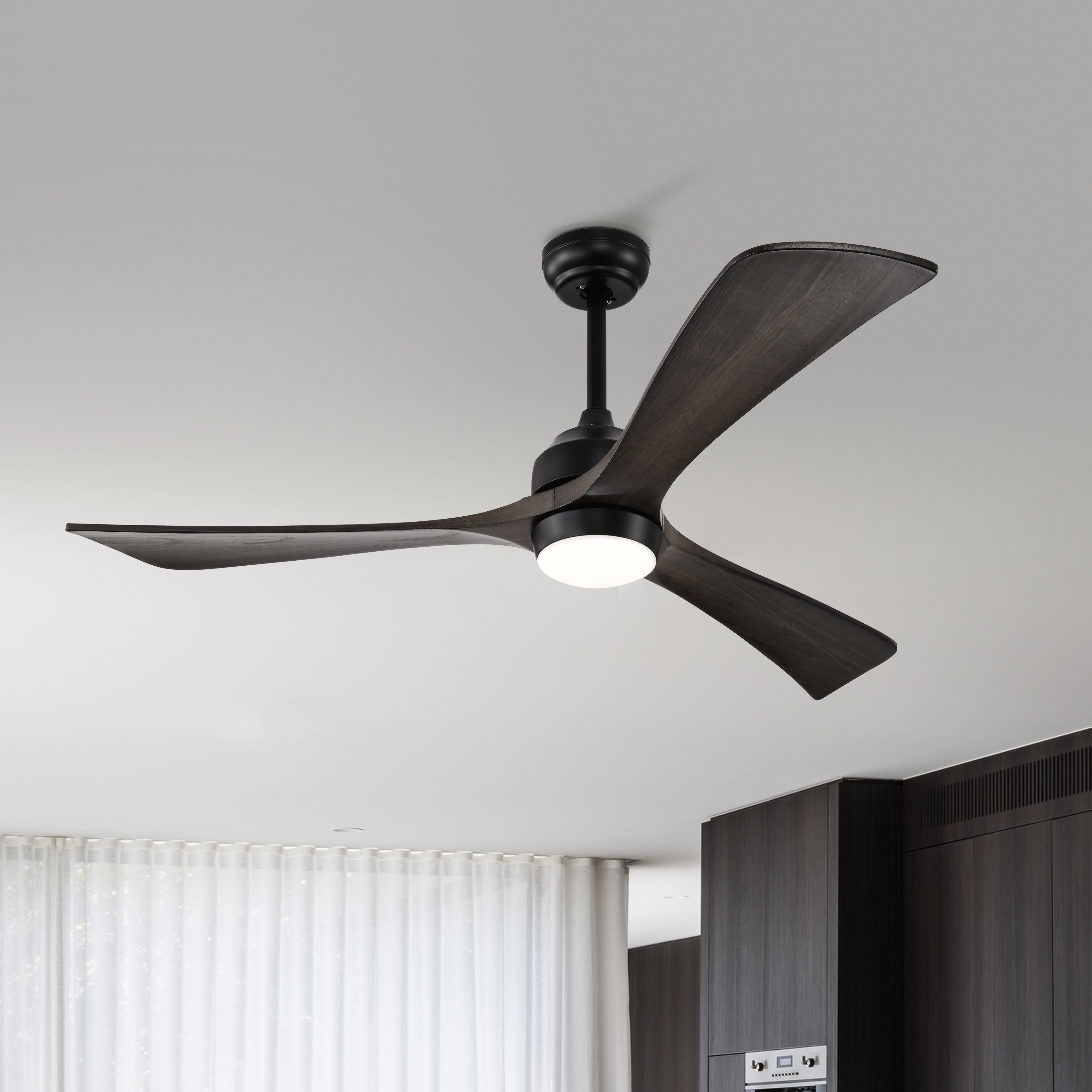 52" Iron Wood Ceiling Fan Remote Control