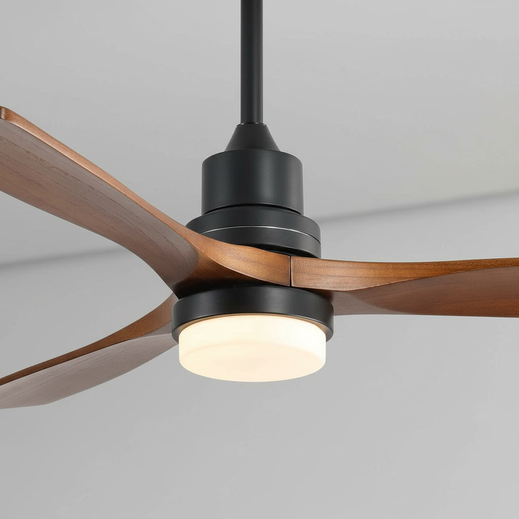 52 Zoll Deckenventilator mit LED Beleuchtung, 6 Geschwindigkeitsstufen, Fernbedienung, DC-Motor