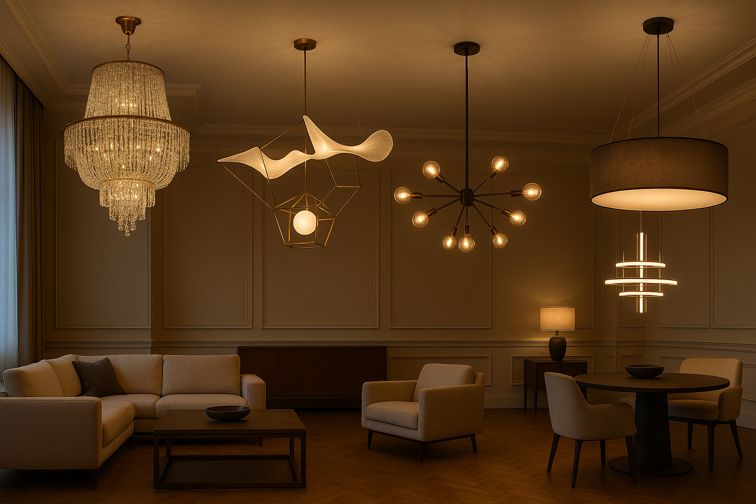 7 Statement Ceiling Lights That Wow Guests