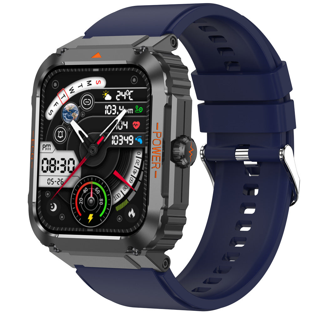 Smart Watch Outdoor Waterproof Bluetooth Call ECG Heart Rate Blood Sugar Temperature Monitoring Sports