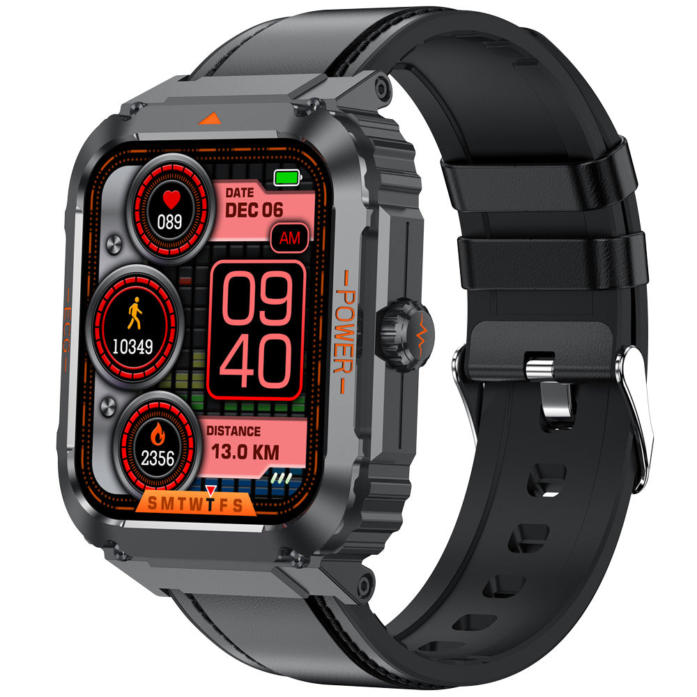 Smart Watch Outdoor Waterproof Bluetooth Call ECG Heart Rate Blood Sugar Temperature Monitoring Sports