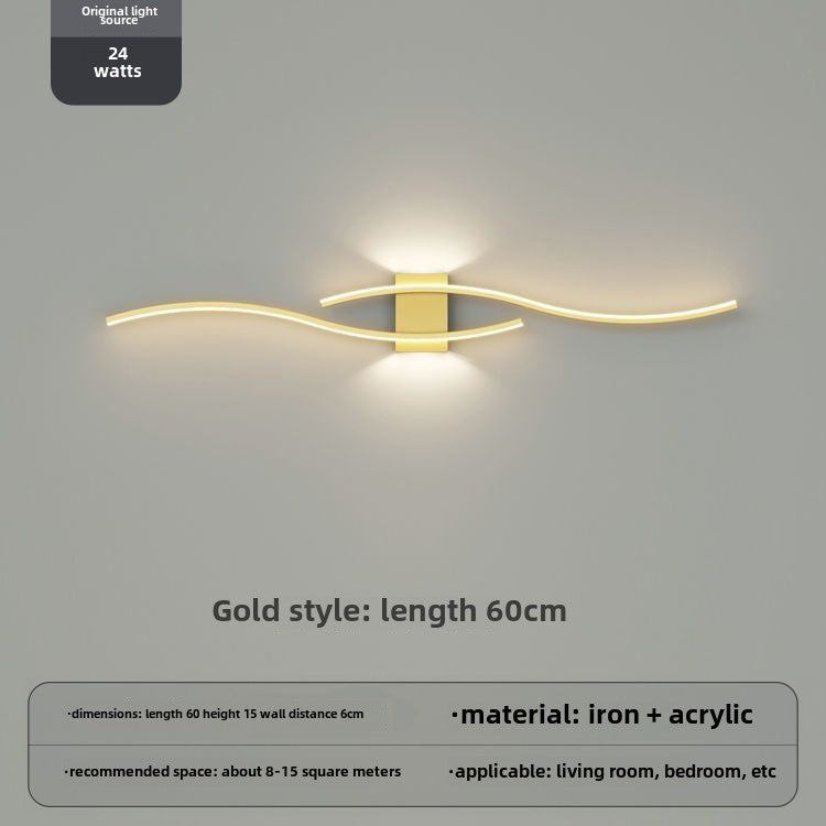New Minimalist Line Wall Lamp For Living Room