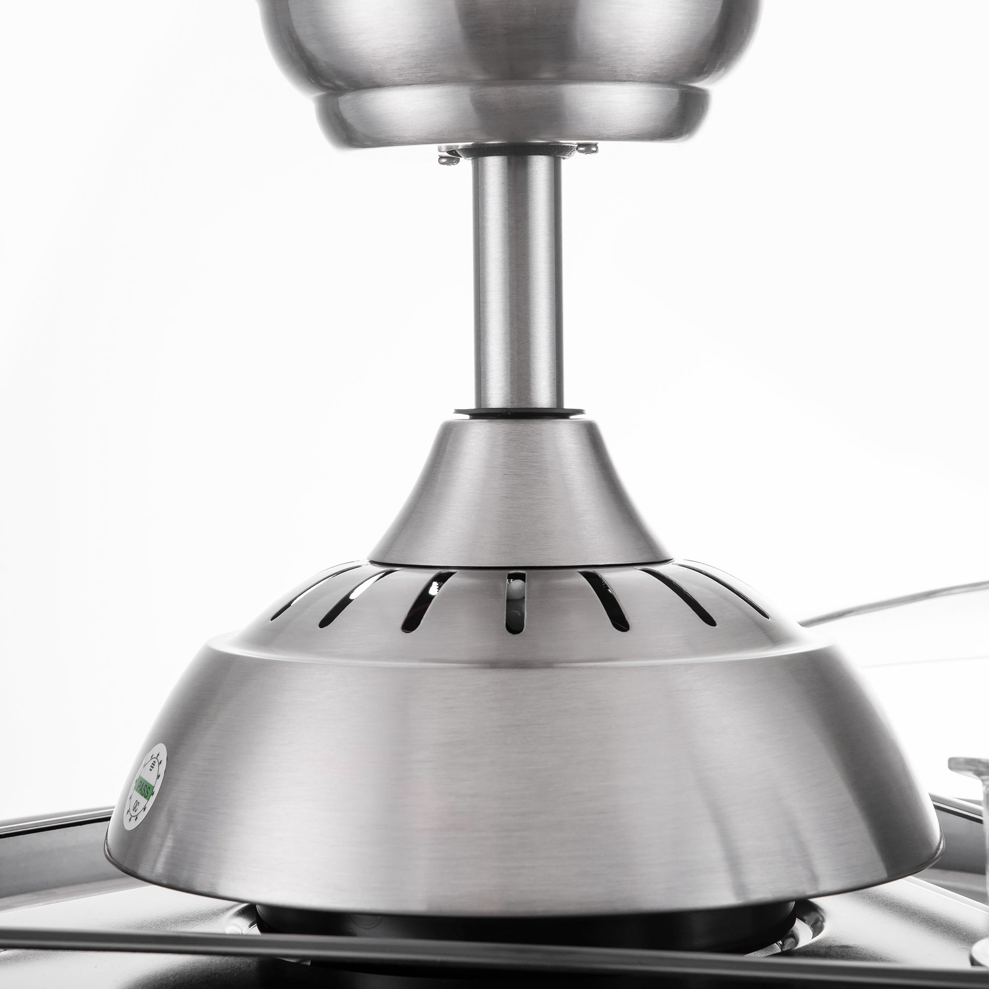 42 Inch Retractable Ceiling Fan with Remote Control and LED Light