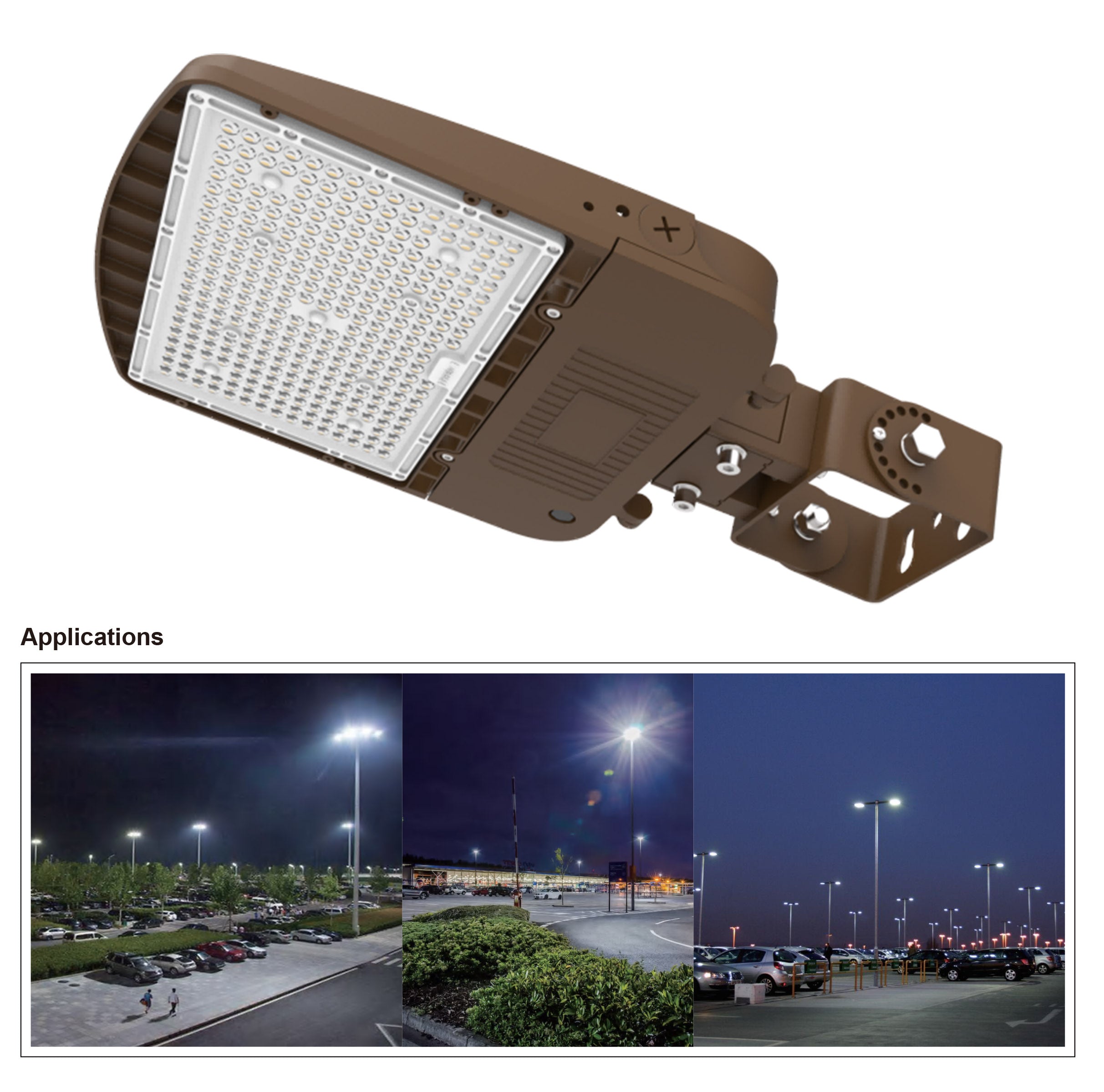 AR07 200W Tunable LED Area Light - Commercial Outdoor Parking Lot Lighting