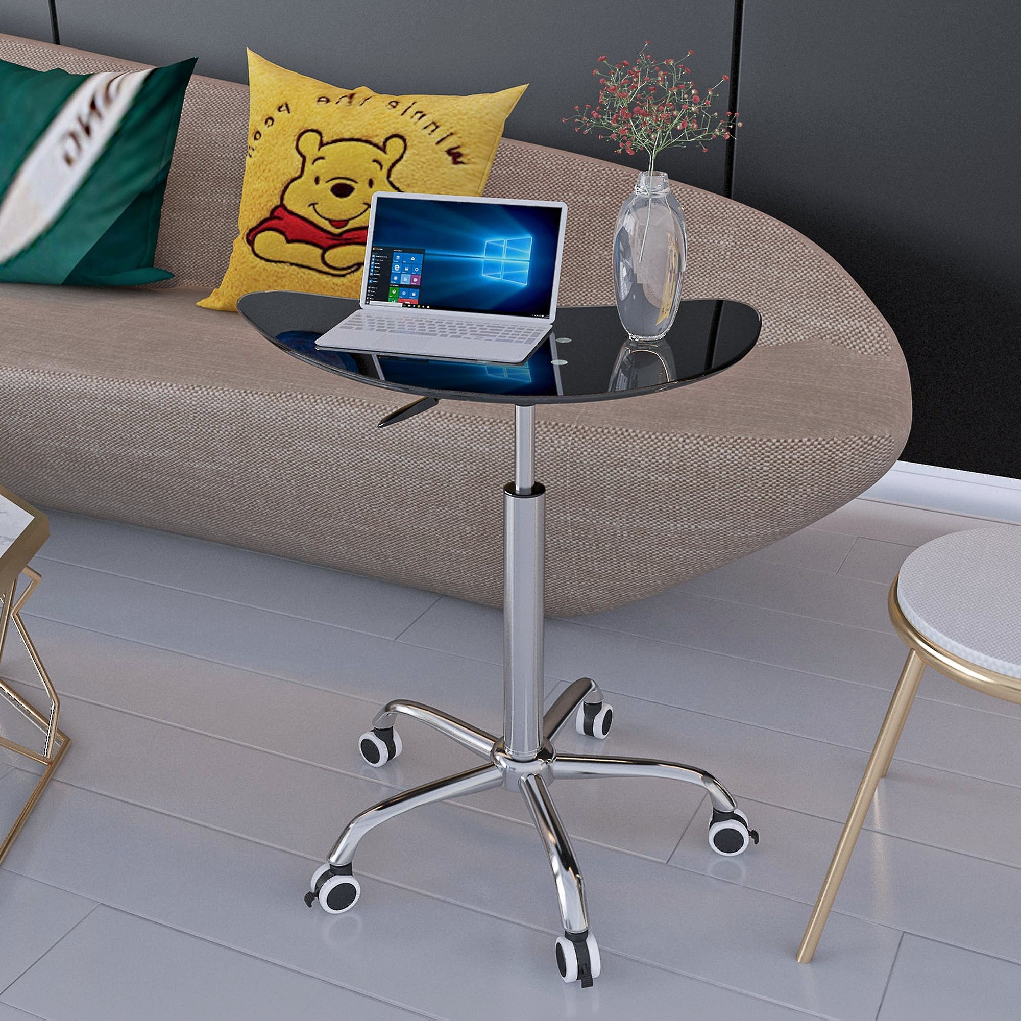 Adjustable 24.2 "~32.7 " Mobile Desks JST6600