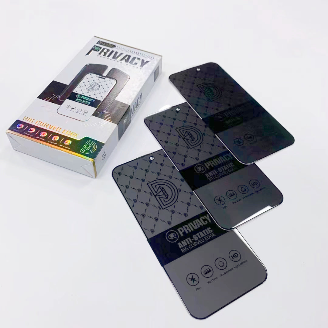 Golden Diamond Privacy Tempered Glass Screen Protector