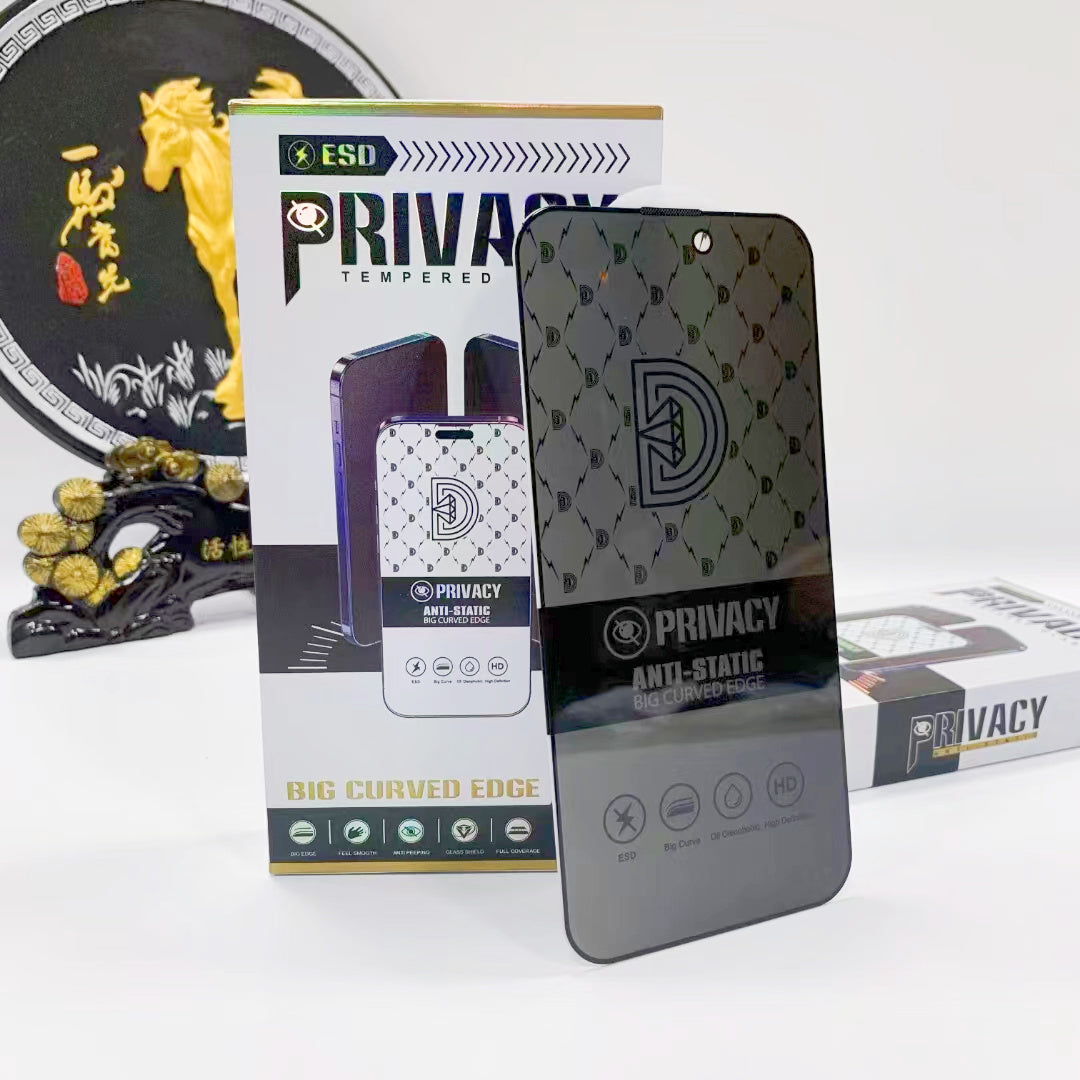 Golden Diamond Privacy Tempered Glass Screen Protector