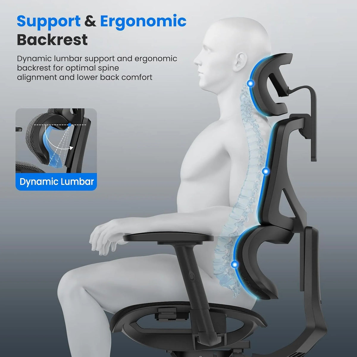 L1 Ergo Upgrade 518 Ergonomic Office Chair — product photo