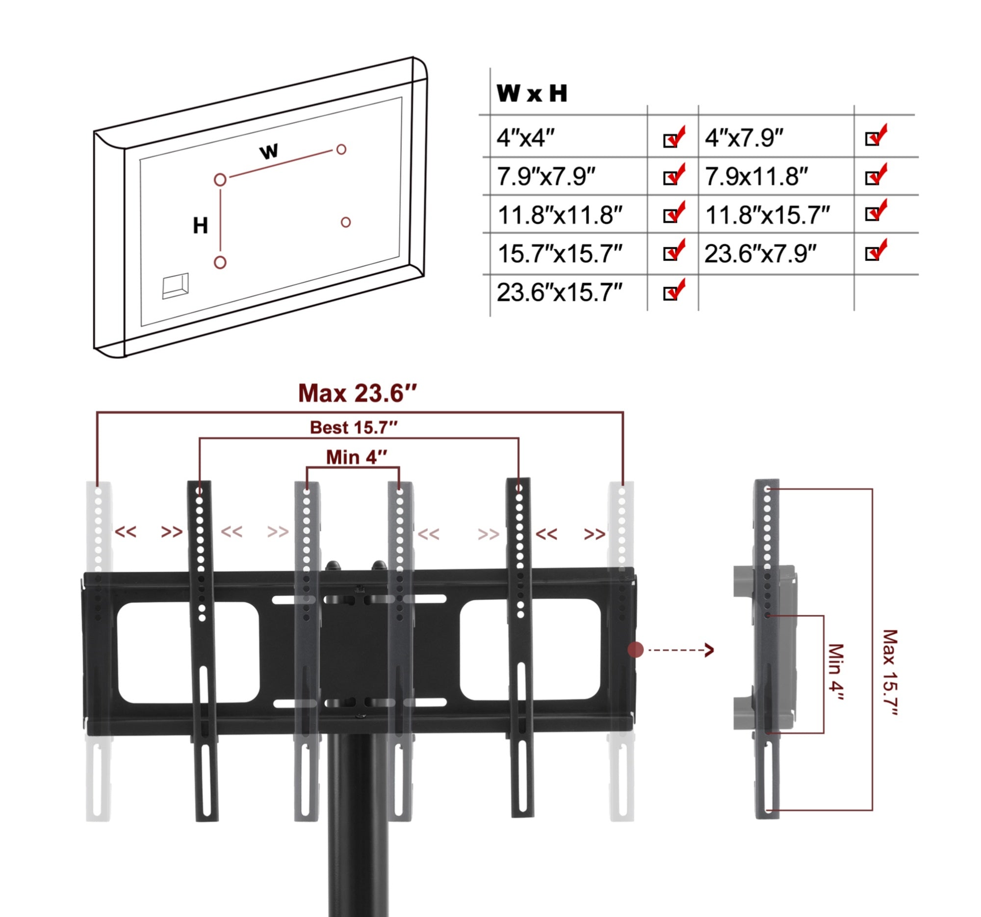 Large ATV900 TV Stand Entertainment Center