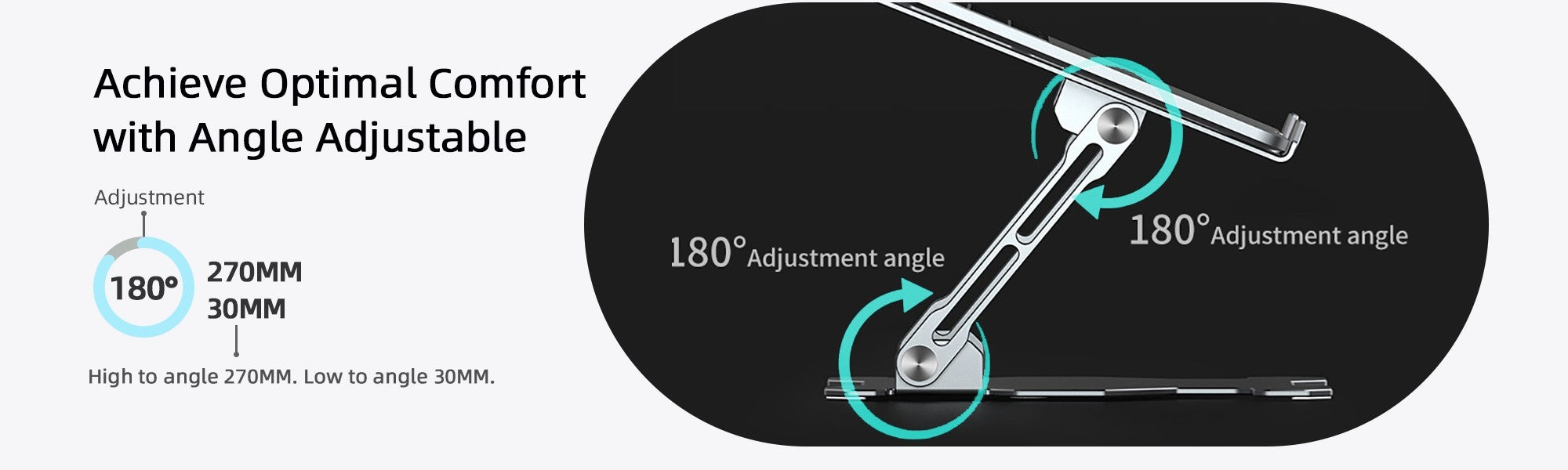 Rackora Ergo Laptop Stand Elite Edition - Premium Ergonomic Design (Universal Compatibility)