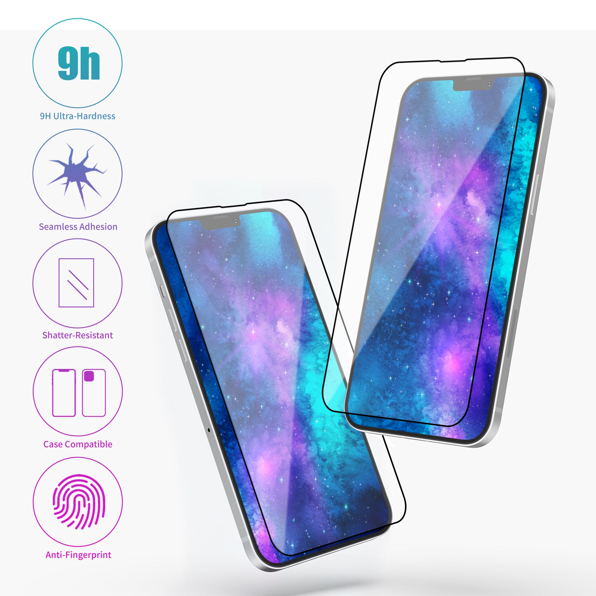 Rackora Tempered Glass Screen Protector 2-Pack for Starter+