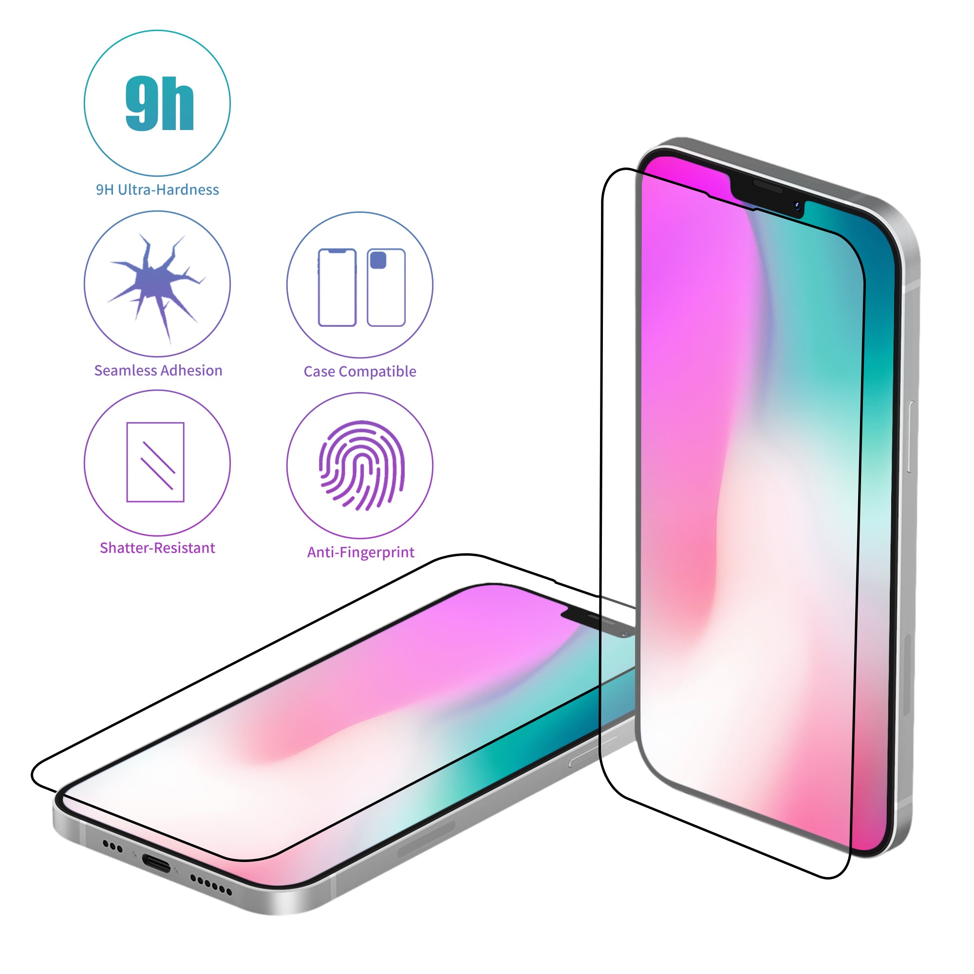 Rackora Tempered Glass Screen Protector 2-Pack Starter