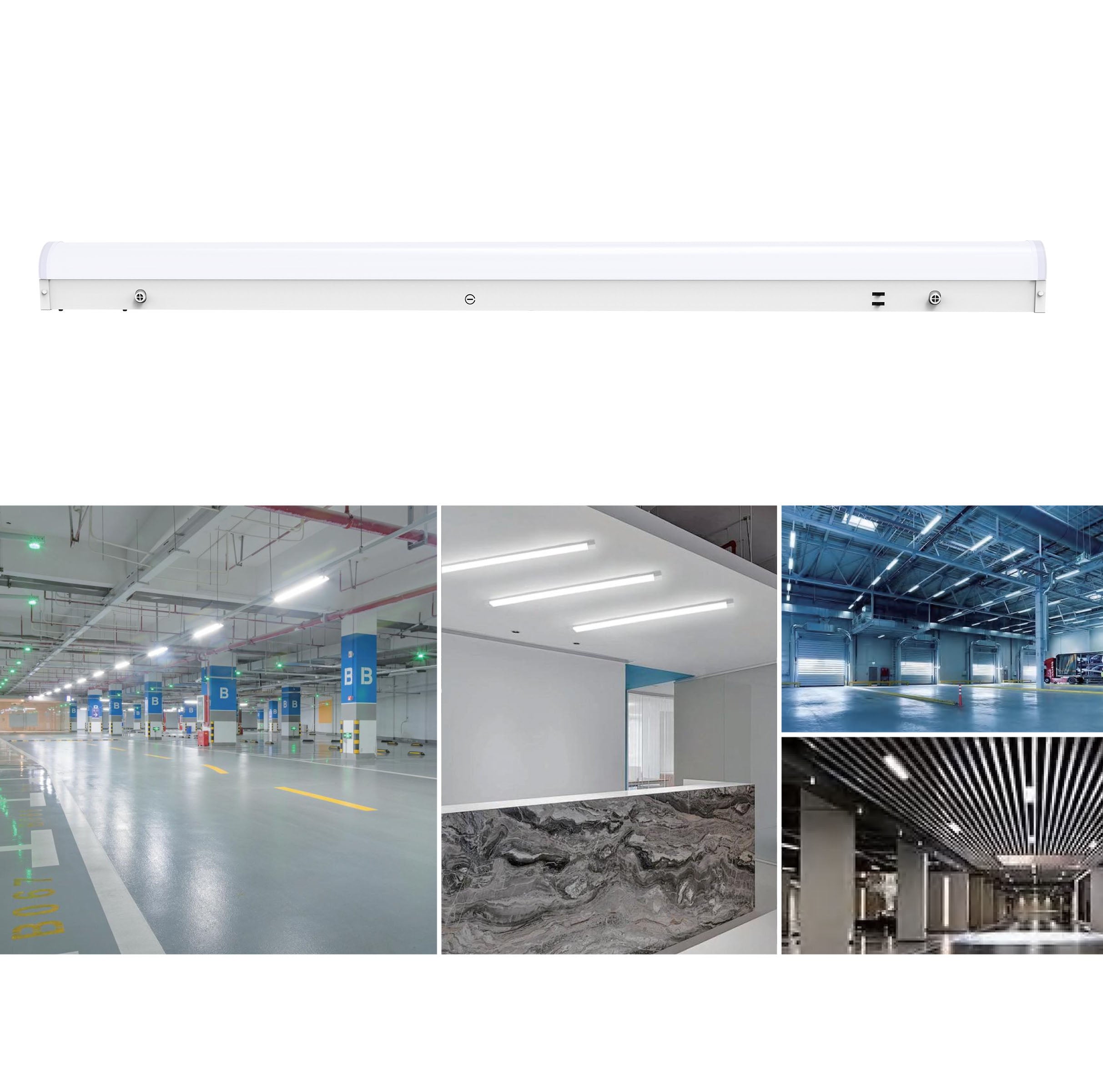 4FT Linear Strip Light – High-Efficiency & Selectable Wattage (10W-100W) for Commercial & Industrial Use