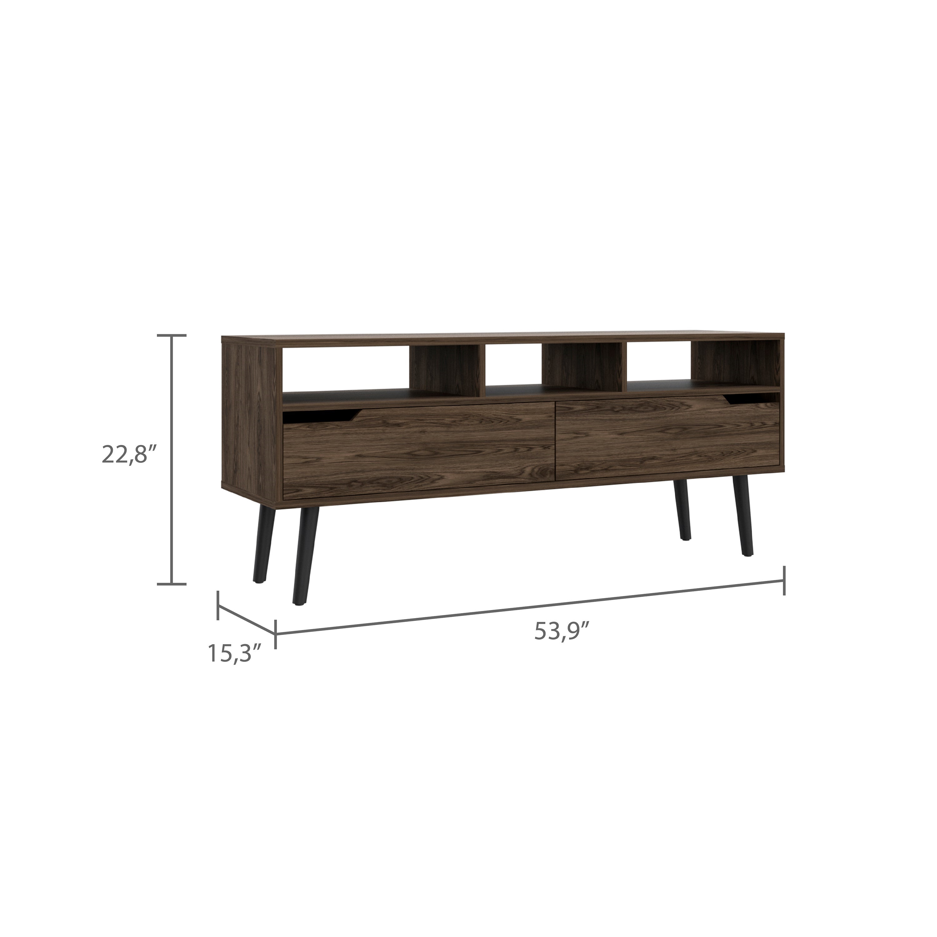 Wood TV Stand for TVs up to 60"