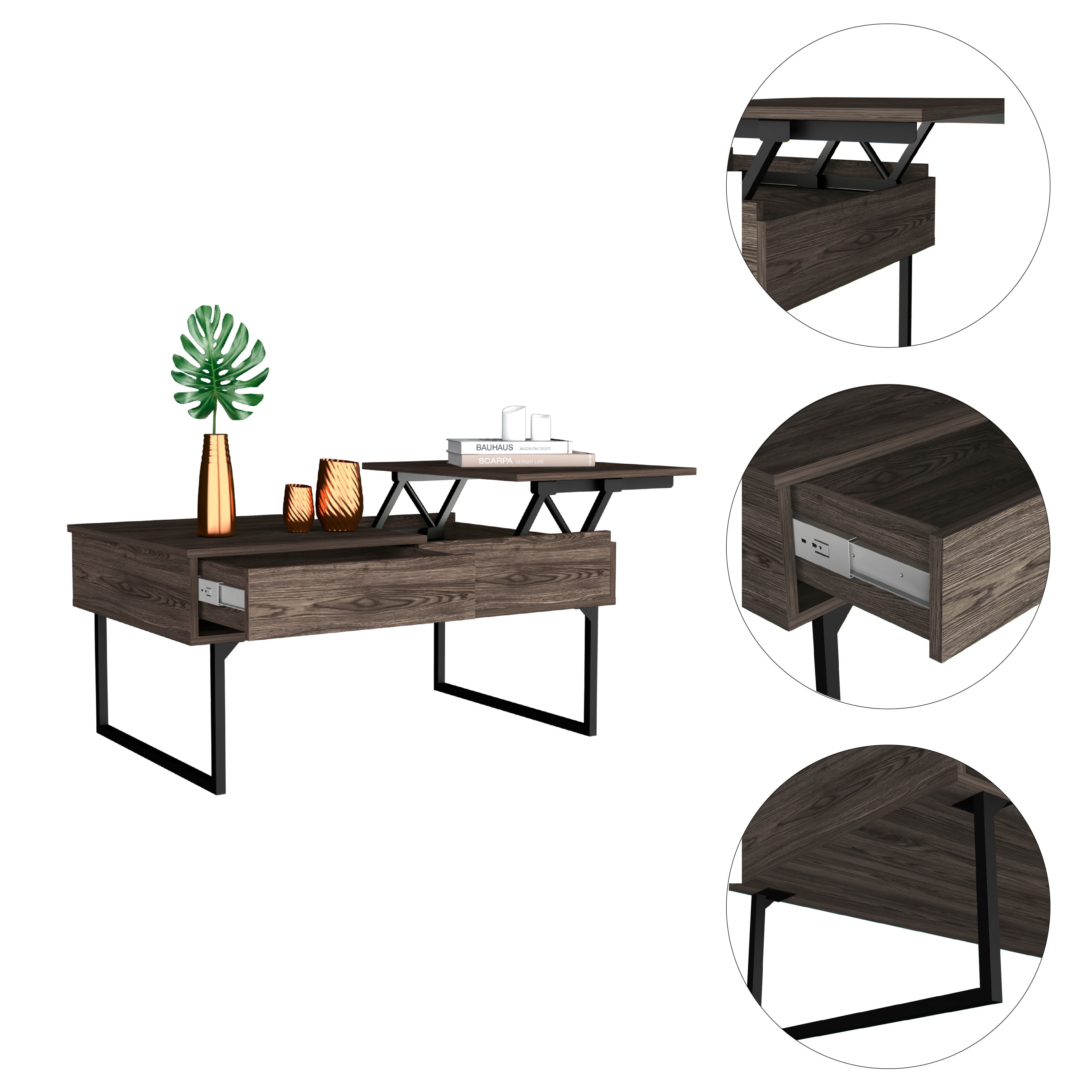 Wood TV Stand for TVs up to 60"