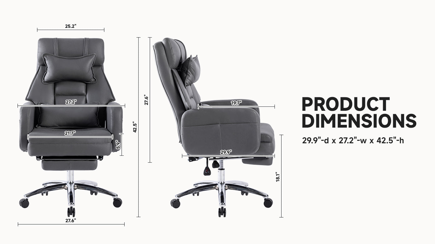 155° Reclining Swivel Ergonomic Office Chair