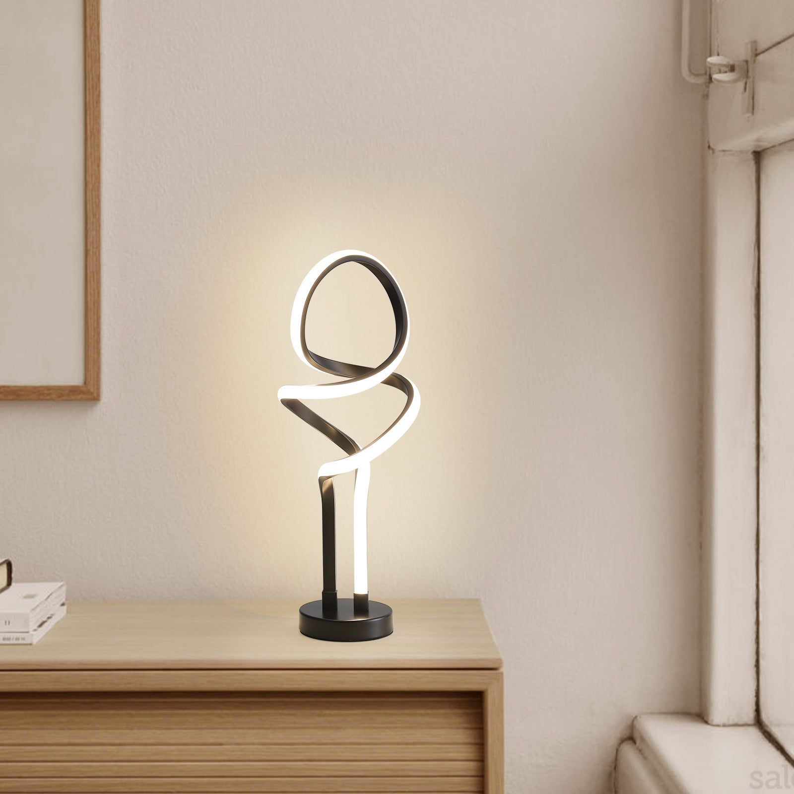 3 Color Unique Bedside Dimmable LED Table Lamp