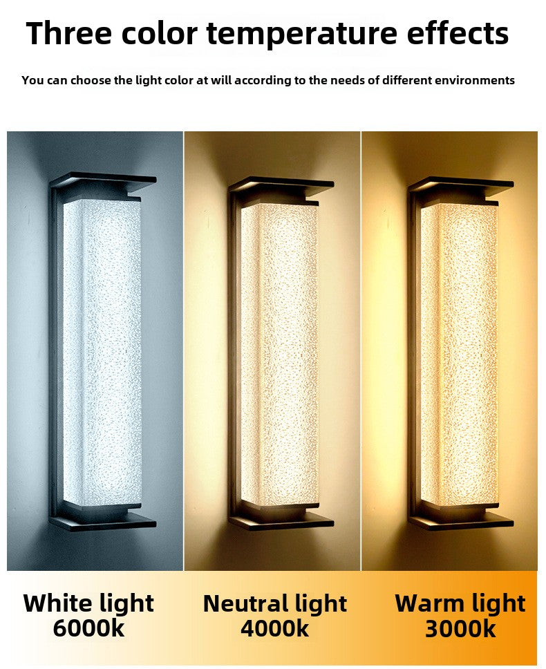 Outdoor Waterproof Solar Wall Lamp Villa on Both Sides of the Door Pillar Exterior Wall Courtyard