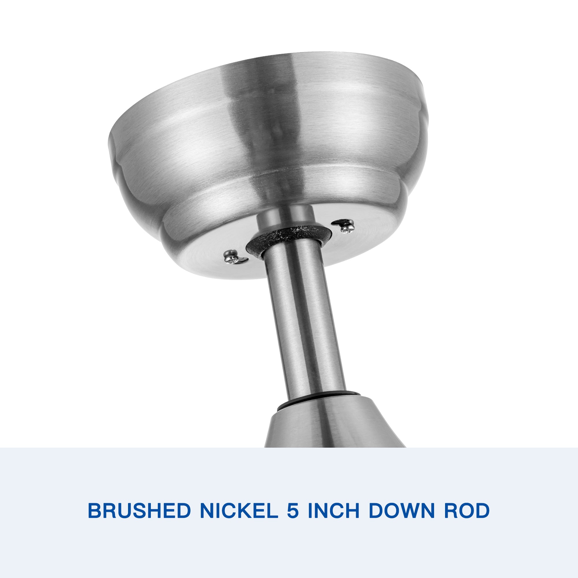 42 Inch Retractable Ceiling Fan with Remote Control and LED Light