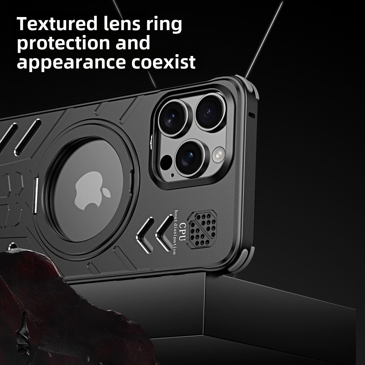 Metal Magnetic Case 360 Degree Rotating Stand Heat Dissipation