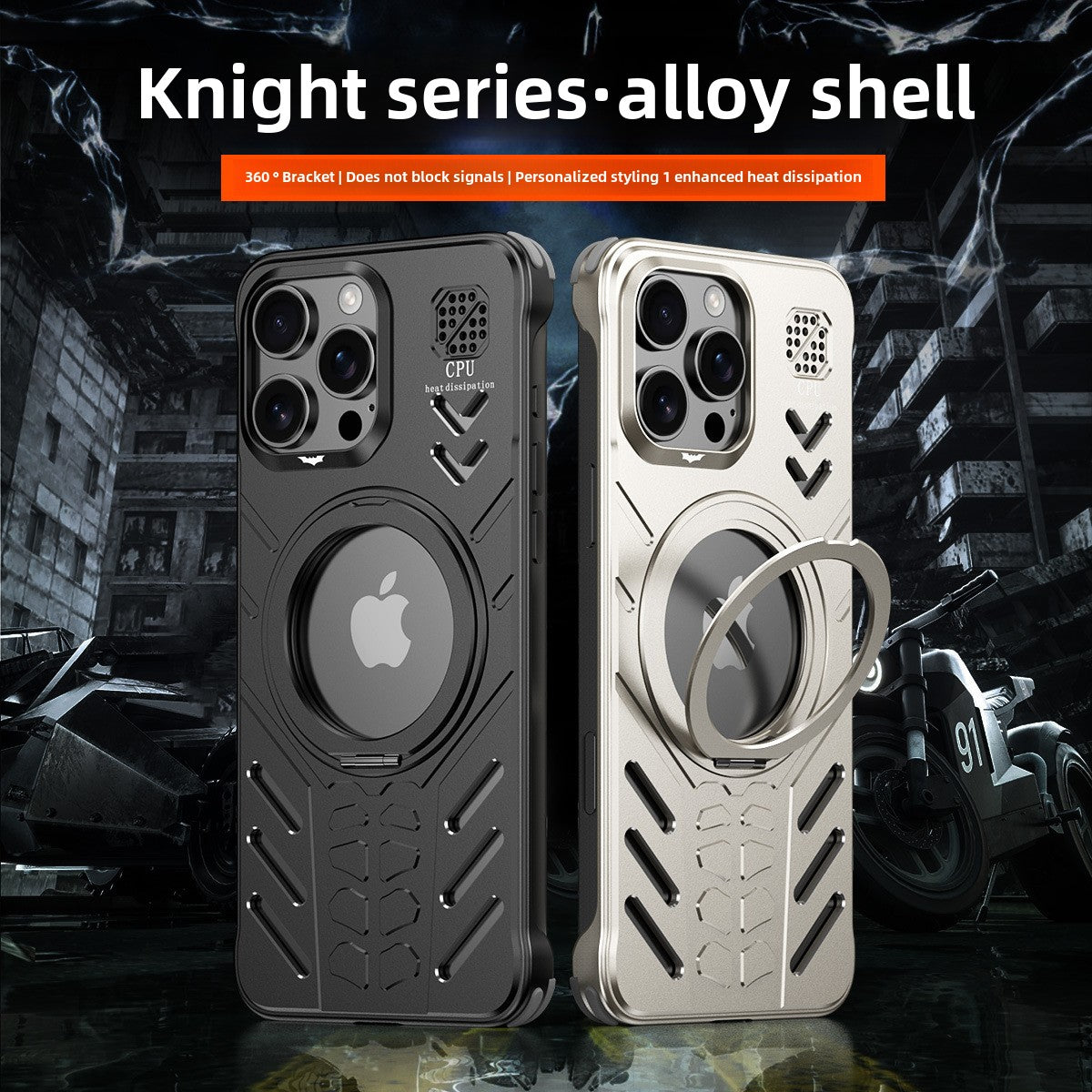 Metal Magnetic Case 360 Degree Rotating Stand Heat Dissipation
