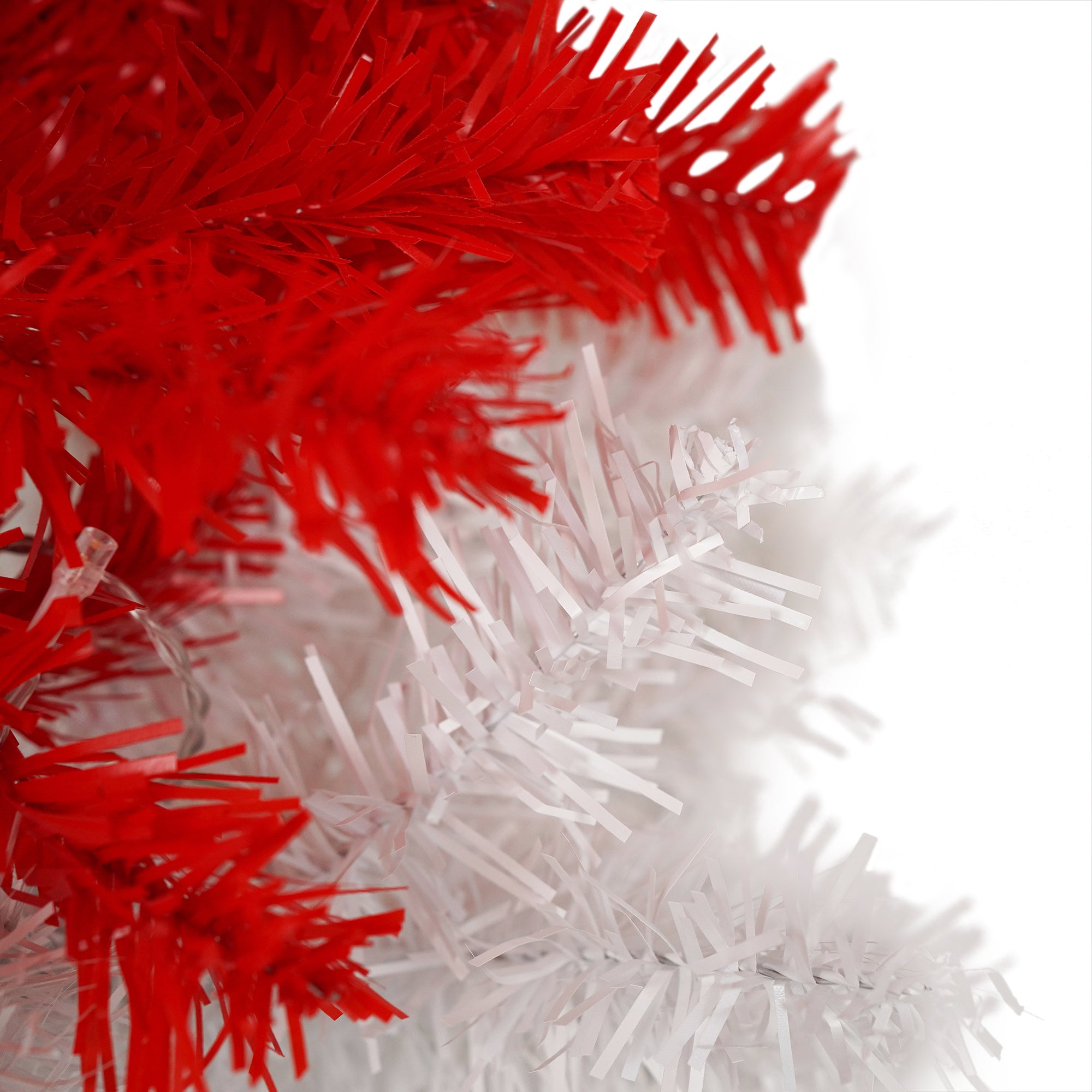 Lighted Santa Hat Style Christmas Tree Set of 2, 4ft Artificial Tree