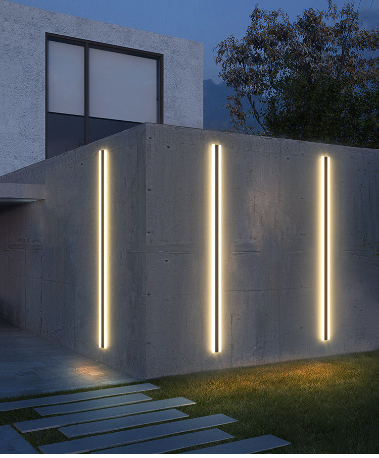 Outdoor Wall Lamp Waterproof Garden Light Minimalist Strip Light LED Simple Wall Washer Light Modern Villa Entrance Wall Lamp