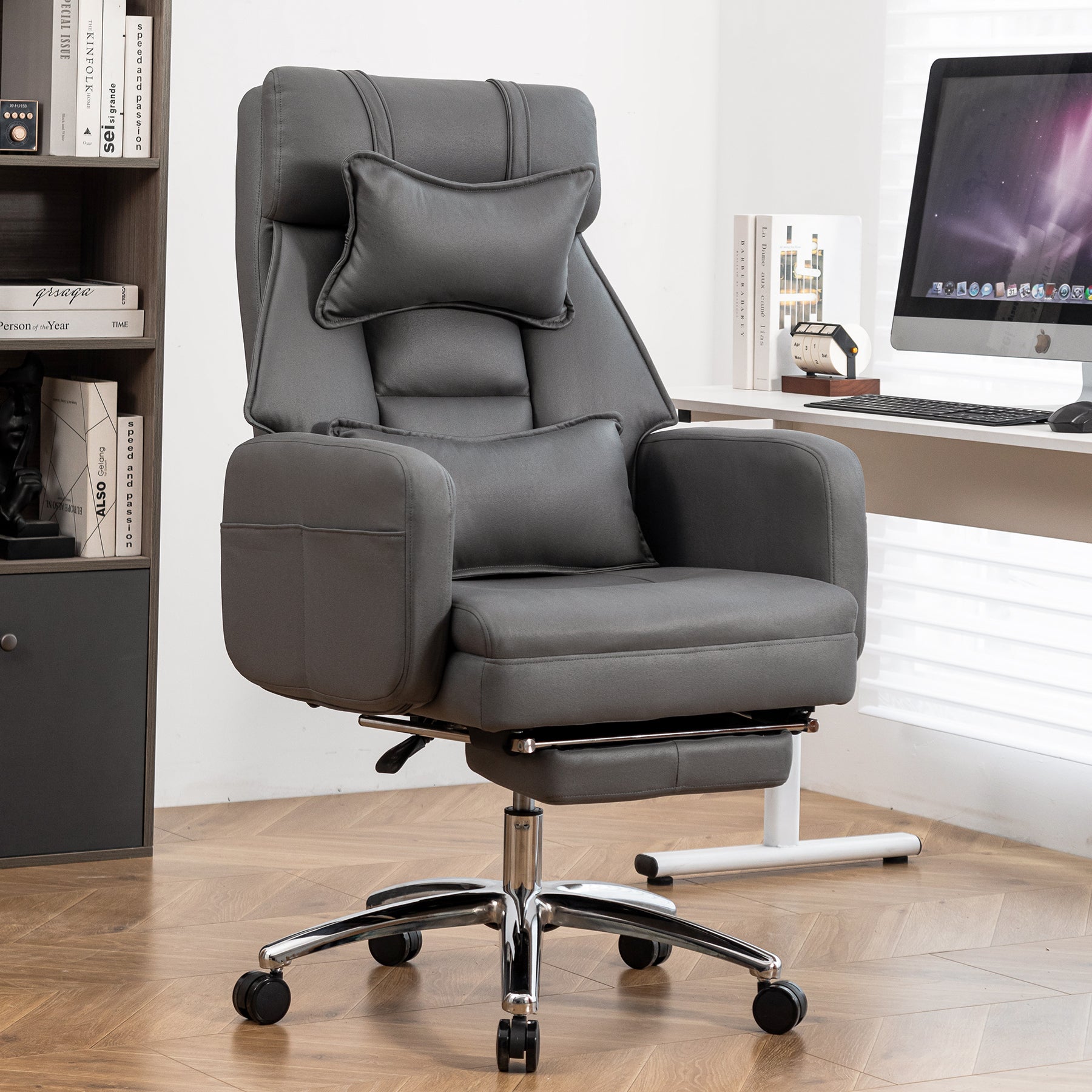 155° Reclining Swivel Ergonomic Office Chair