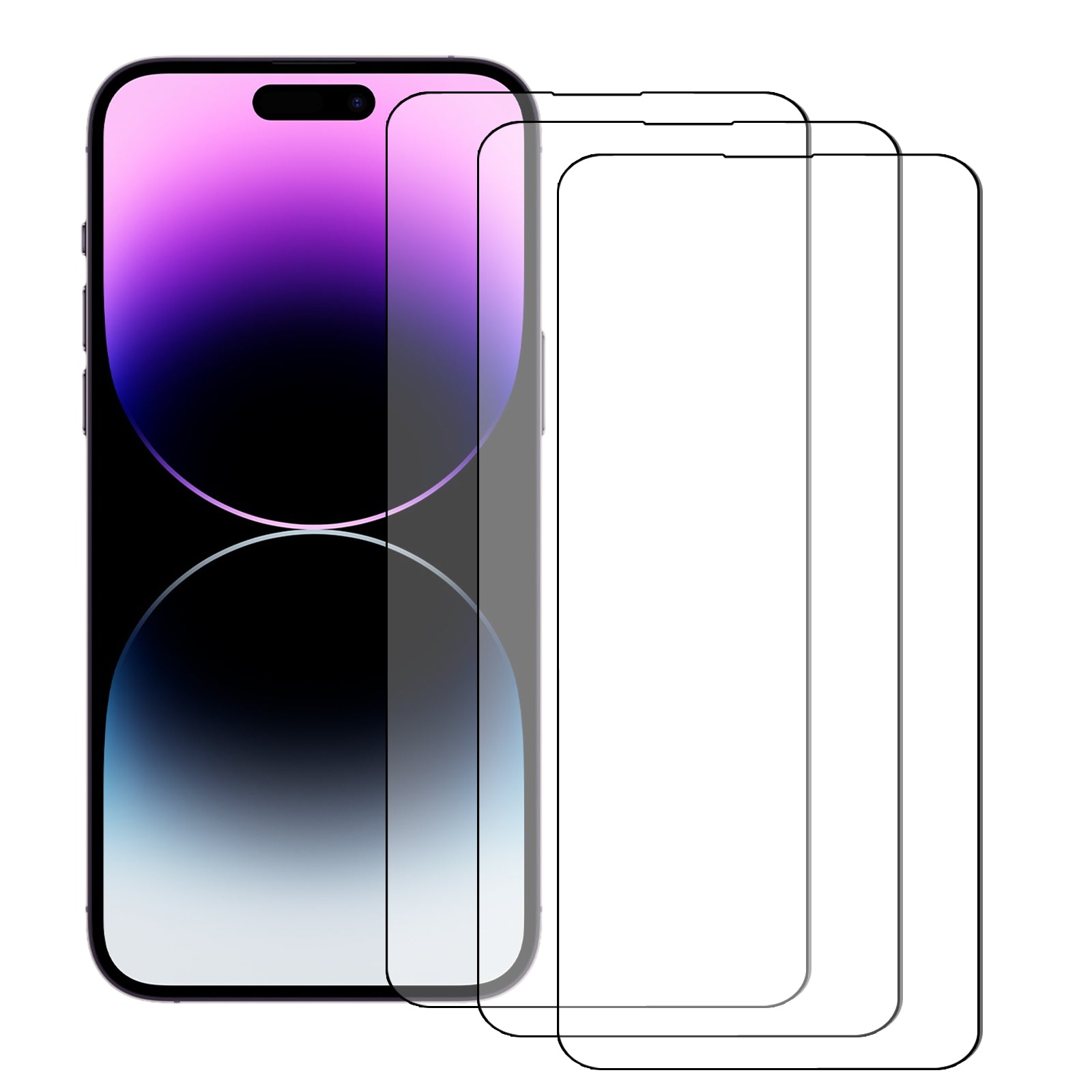 Rackora Tempered Glass Screen Protector 2-Pack for Pro Max