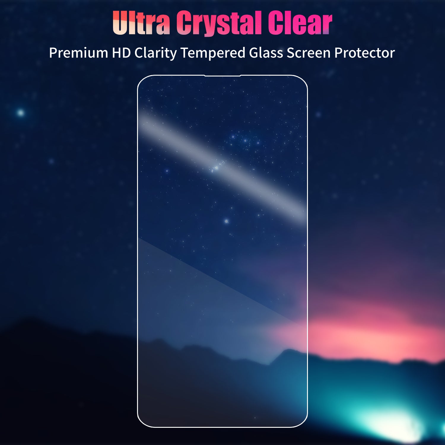Rackora Tempered Glass Screen Protector 2-Pack for Pro Max