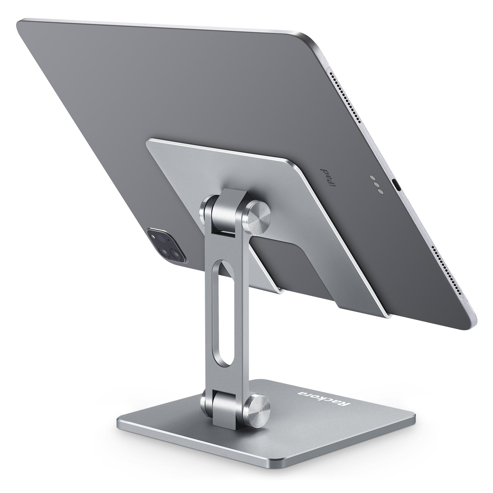Soporte para tableta Rackora gris, 2 piezas, gris