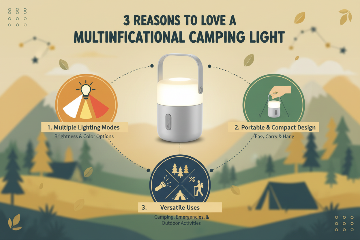 3 reasons to love a multifuncional camping light