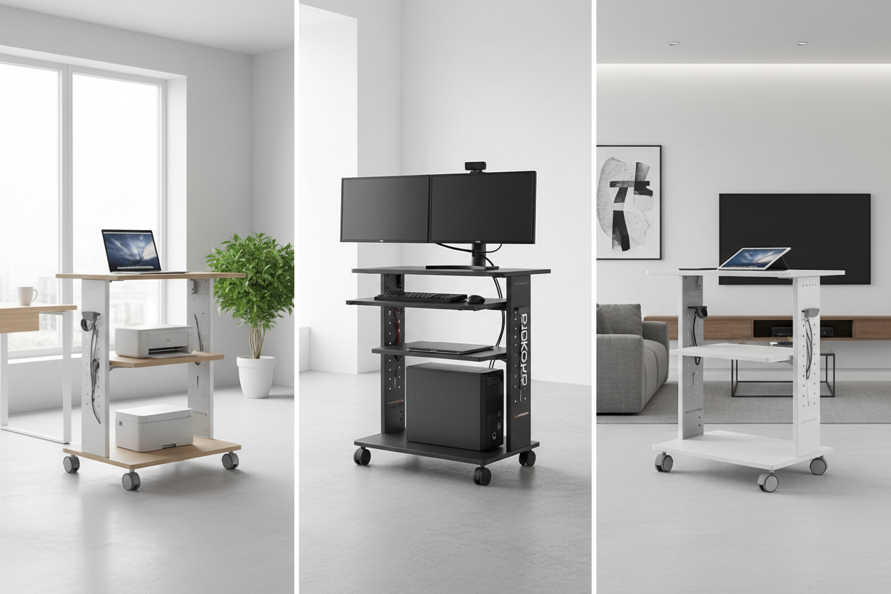 Best Computer Carts from Rackora for Home and Office