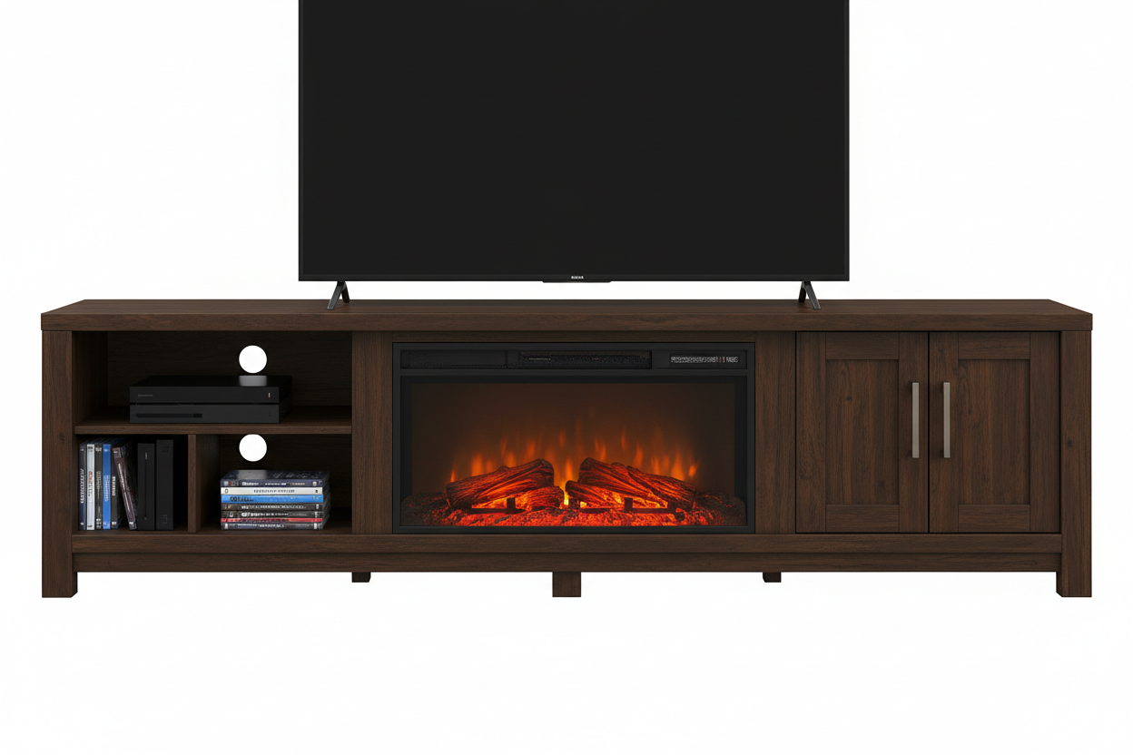 Premium 3-Tier MDF vs Fireplace TV Stand Which Fits You Best