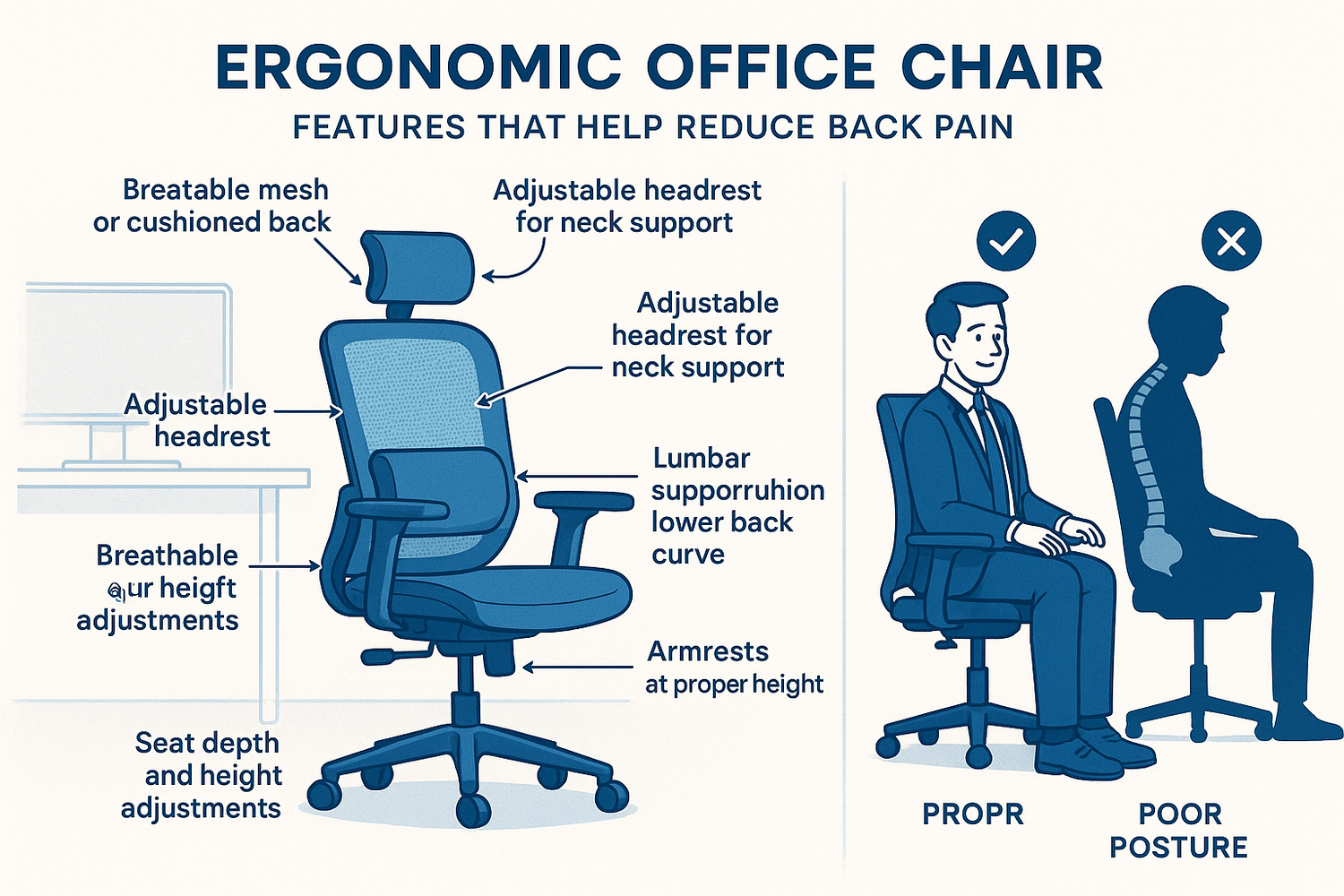 How an Ergonomic Office Chair Can Help Reduce Back Pain at Work