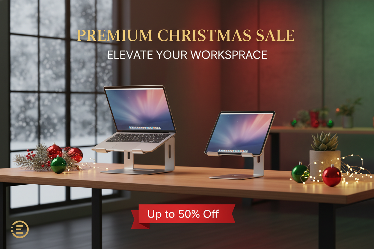 🎄 Rackora's Christmas Sale - Elevate Your Workspace with Premium Stands & Accessories