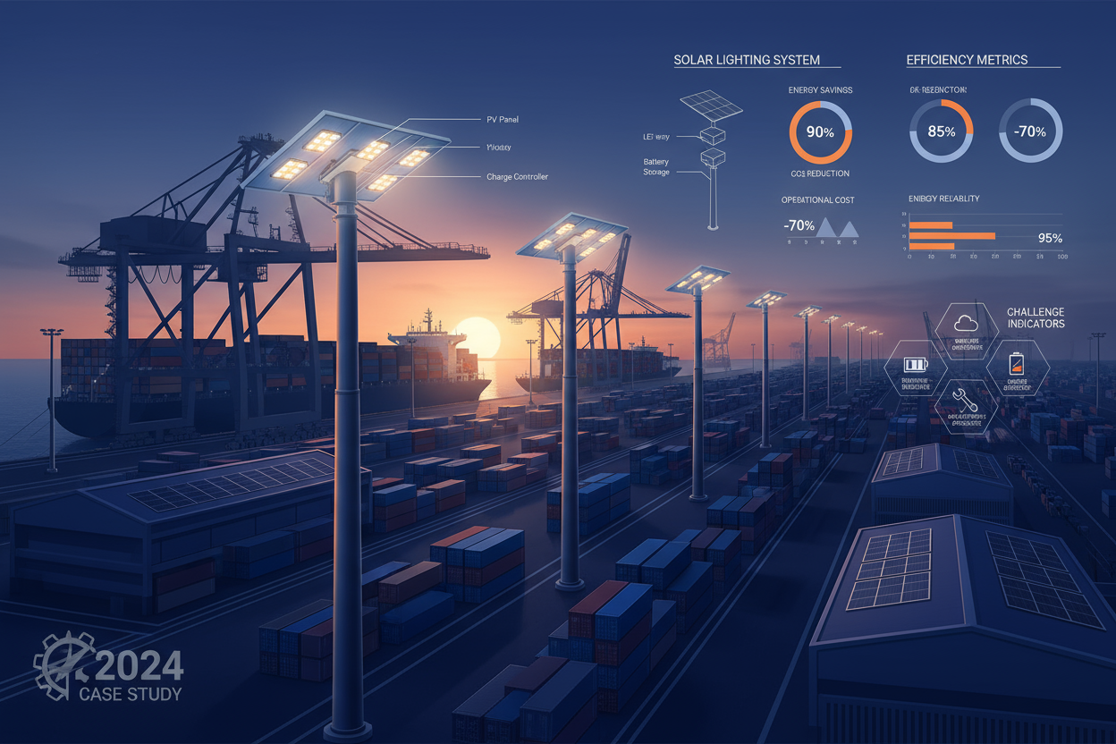 Solar Lighting Applications in Ports and Terminals: Technology, Challenges, and Case Studies (2024)