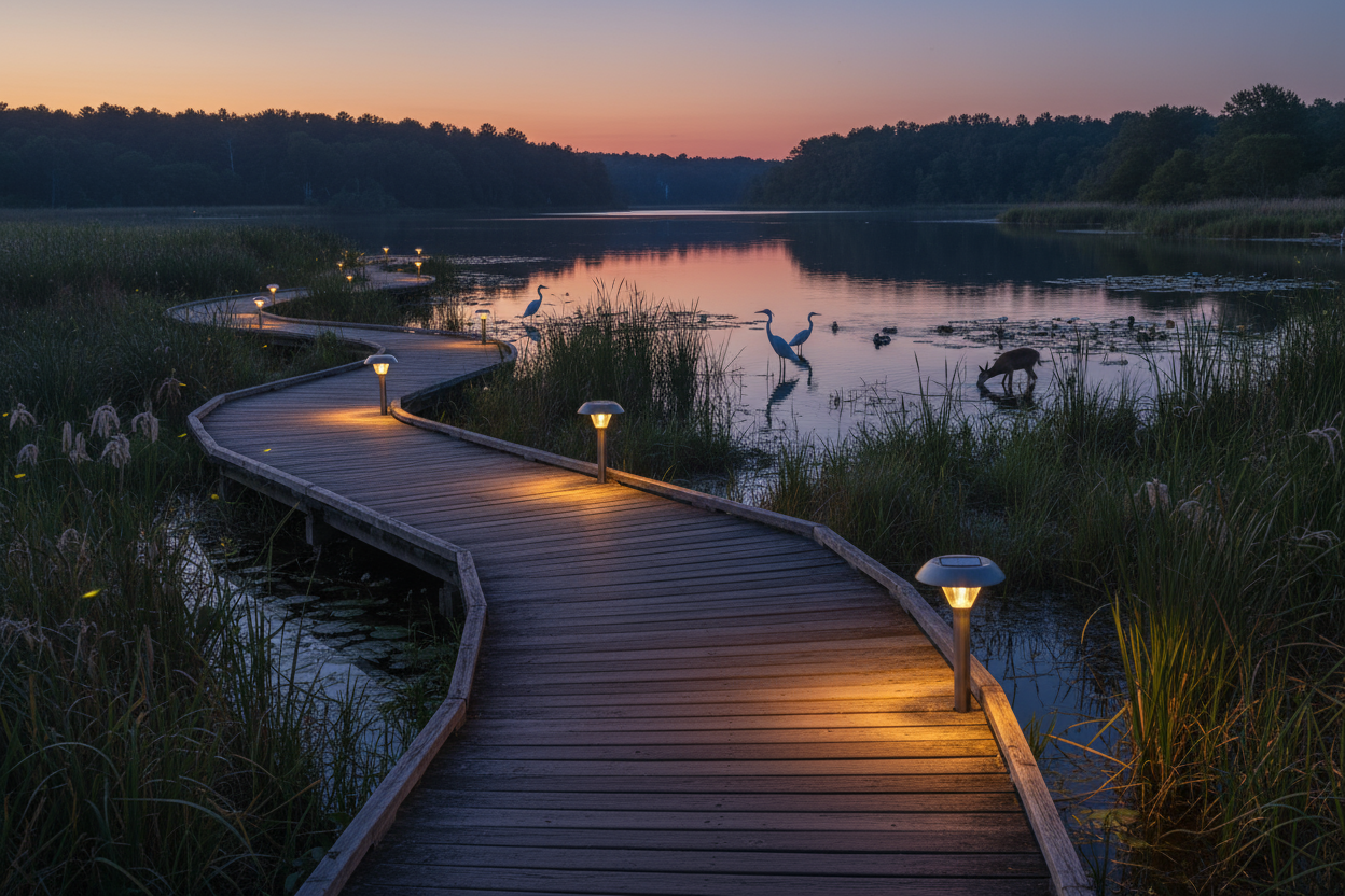 Solar Lighting in Scenic Areas and Nature Reserves: Balancing Ecology, Safety, and Sustainability