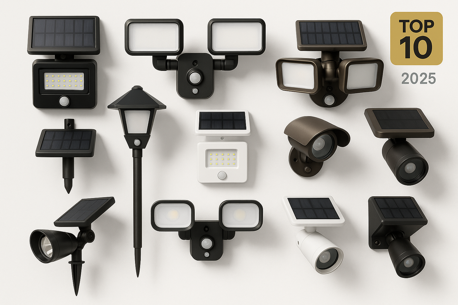 Top 10 Solar Security Lights with Motion Sensors for 2025