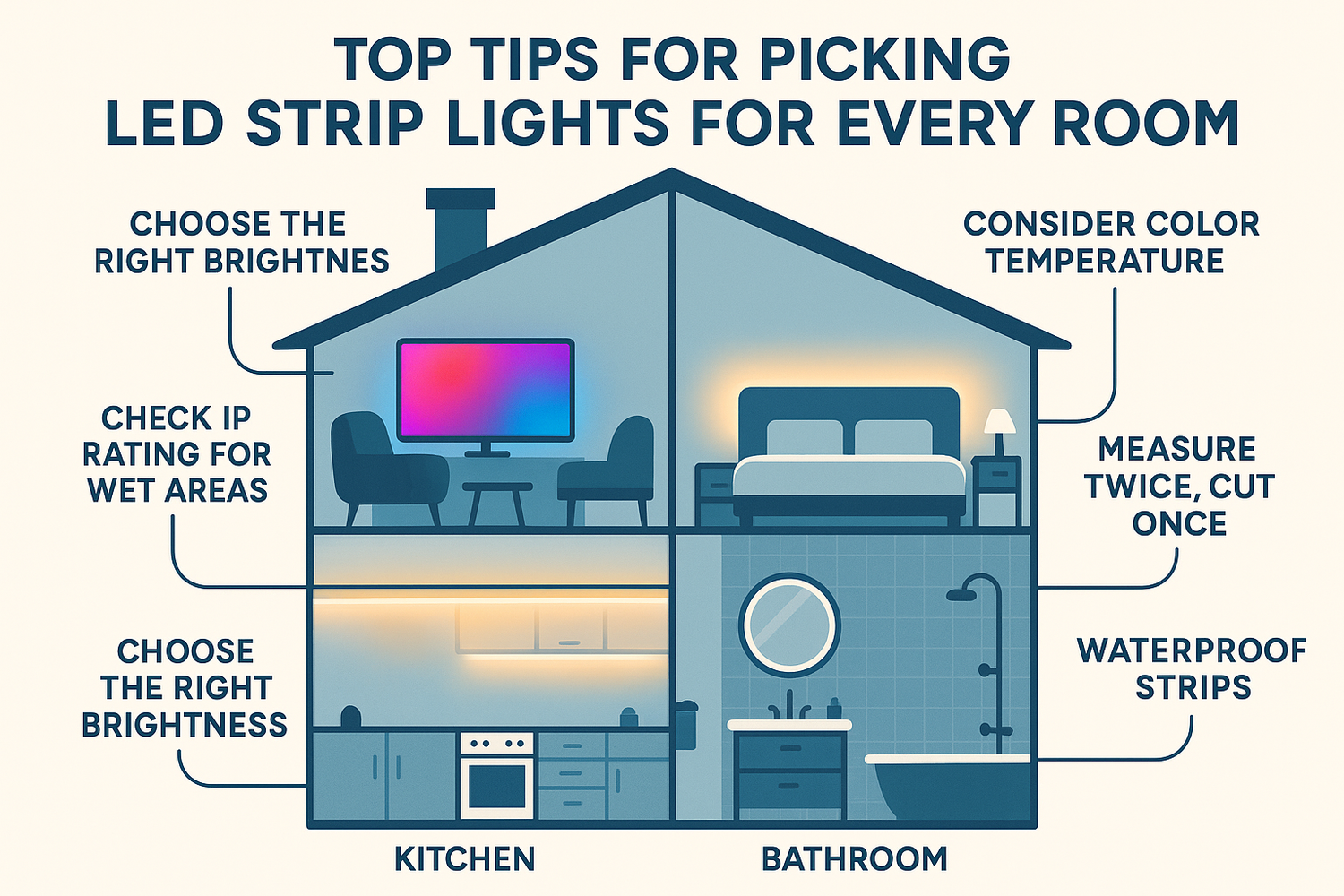 Top Tips for Picking LED Strip Lights for Every Room