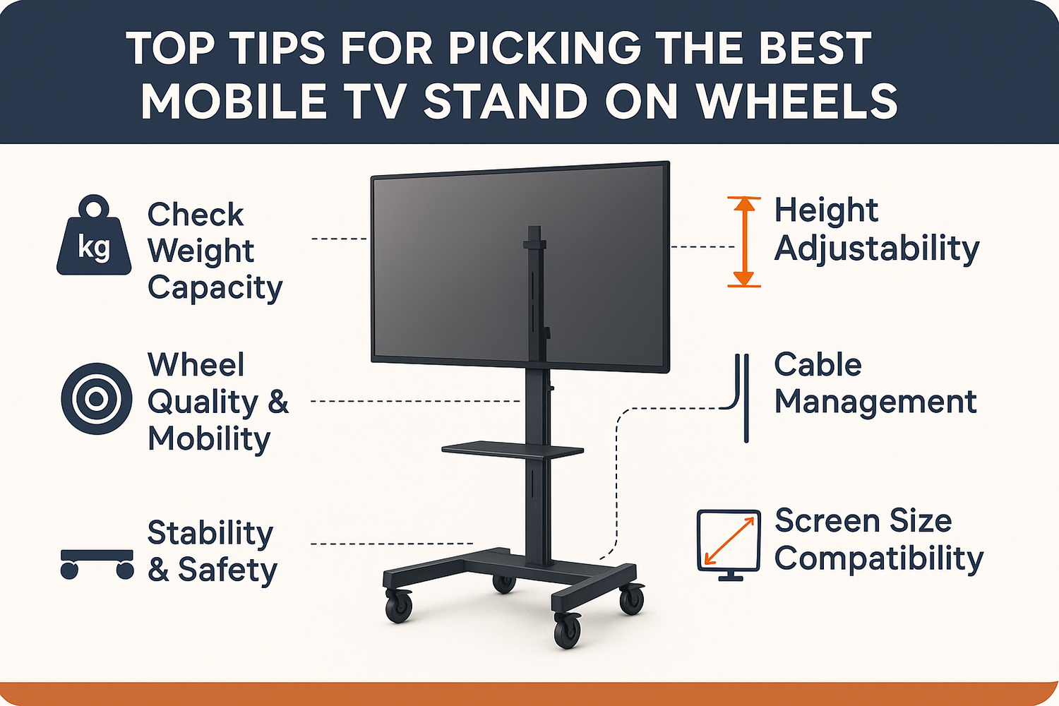 Top Tips for Picking the Best Mobile TV Stand on Wheels