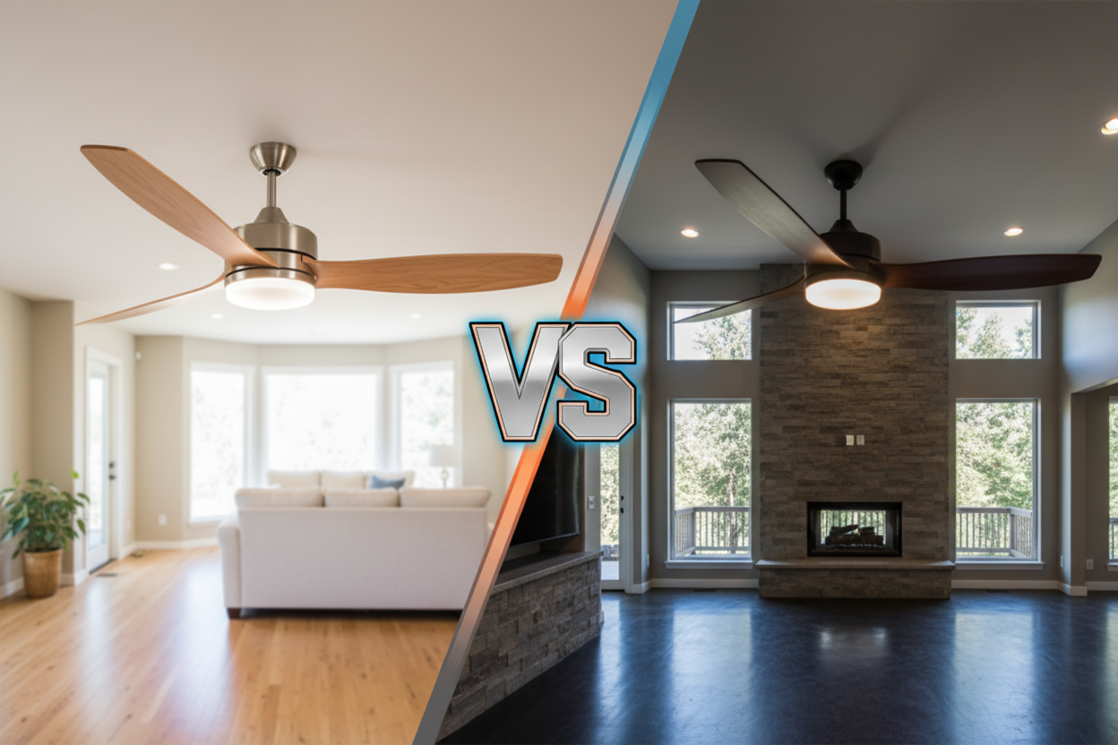 Wood Ceiling Fan Showdown 52 vs 60 Inch