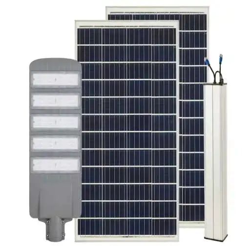 12.8v 60Ah 100W 10m solar street light efficiency>190lm/w