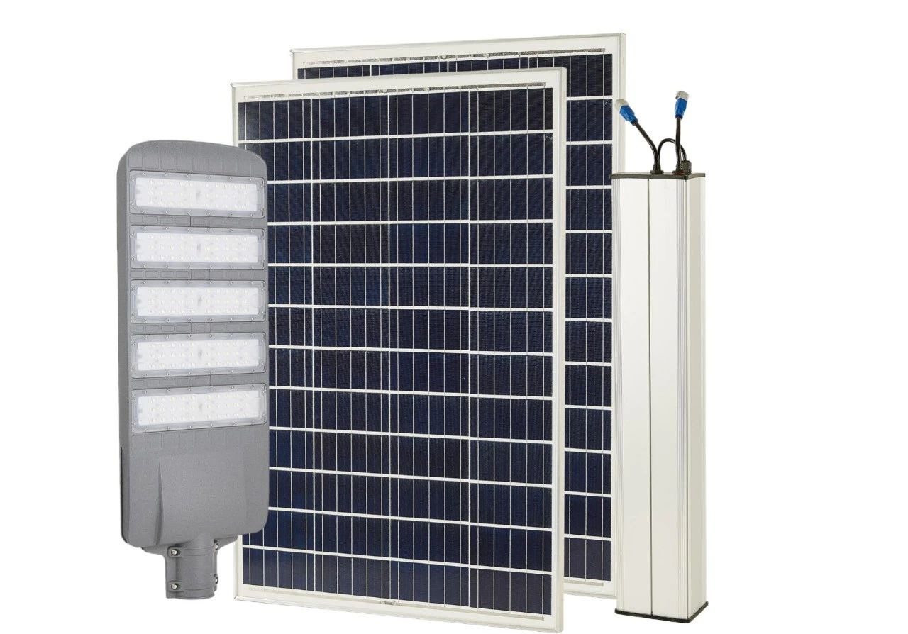 12.8v 60Ah 100W 10m solar street light efficiency>190lm/w