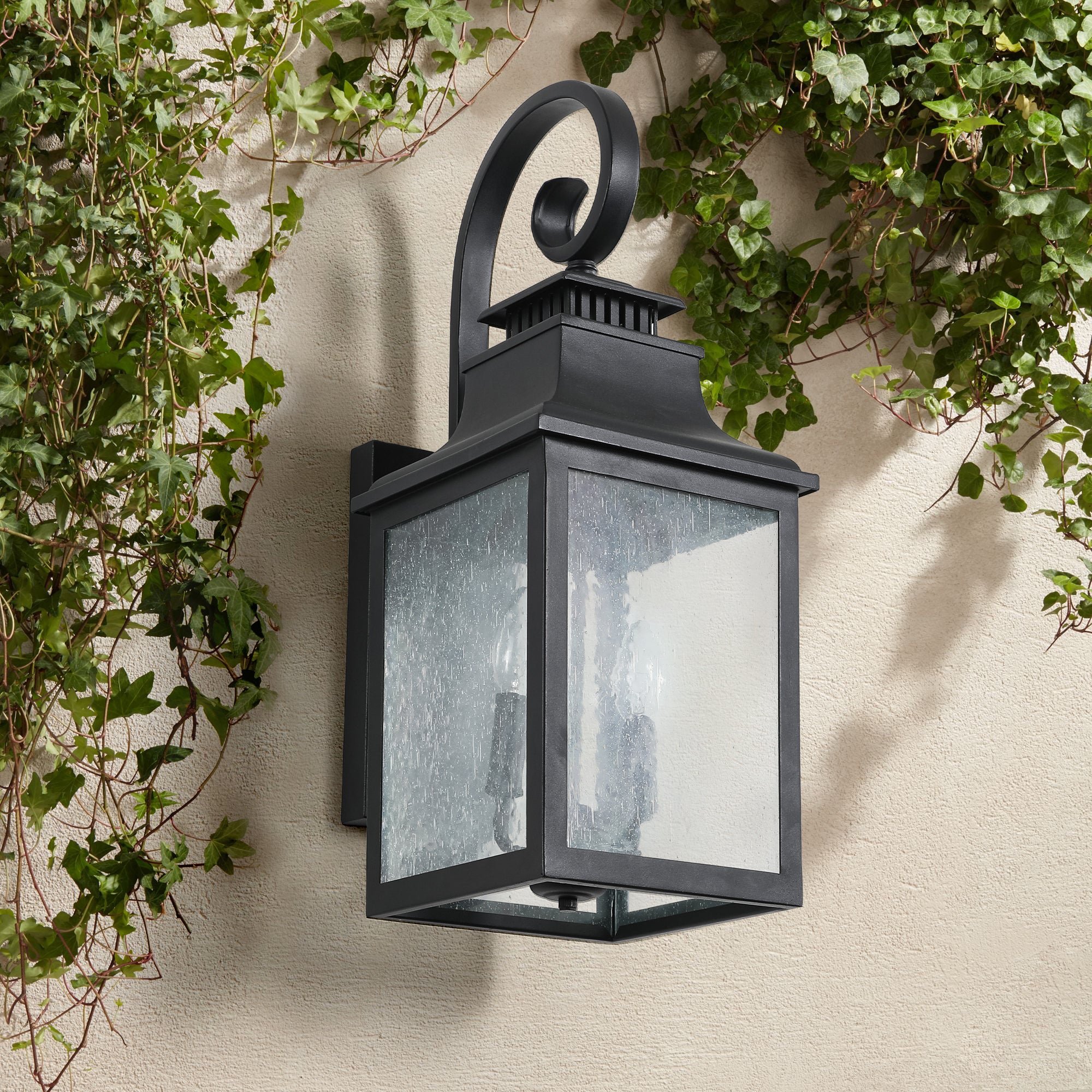 Aluminium Outdoor Wall Lamps With Glass Supports