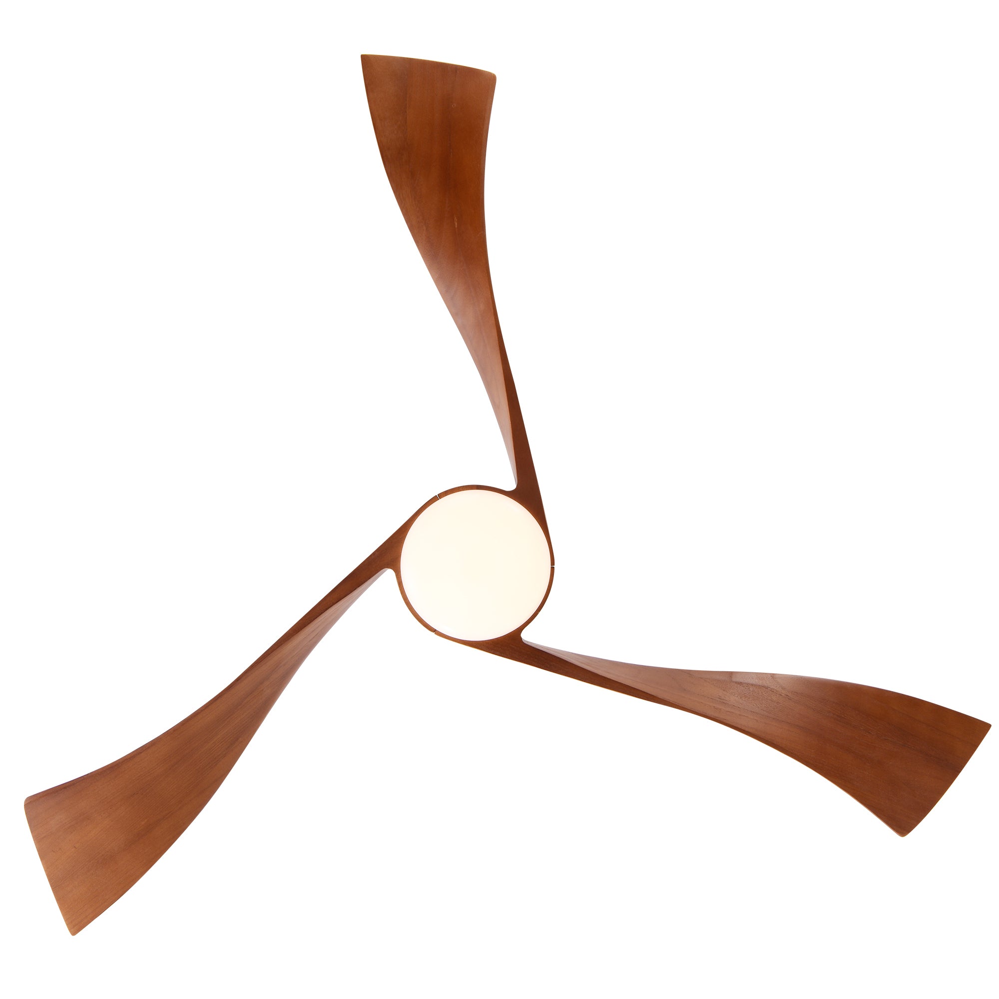 52 Inch Ceiling Fan With Dimmable 3 Color Led Light Reversible DC Motor For 150-320 sq.ft