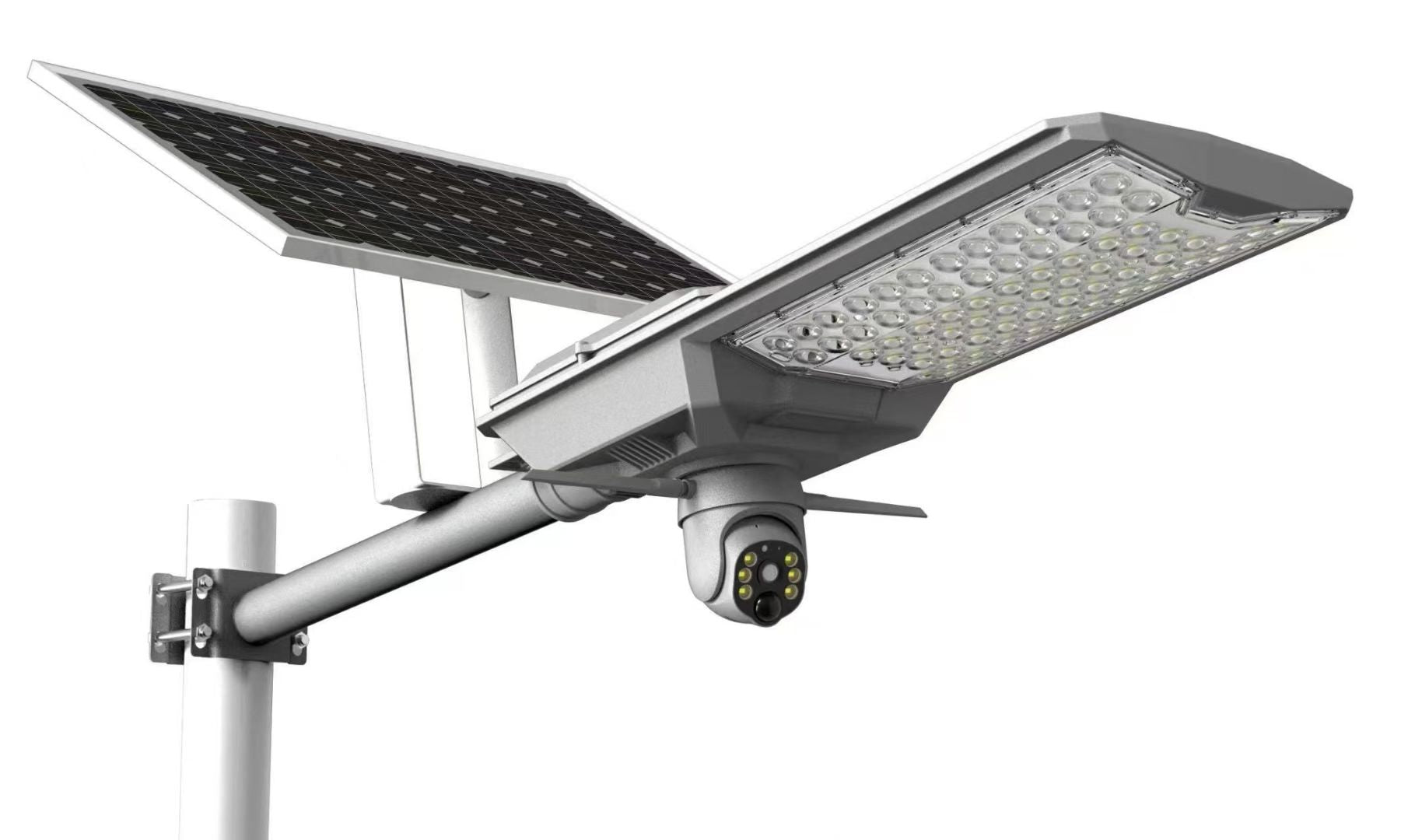 600W Solar CCTV Camera System: 4MP Ball, Auto Tracking, 340° Pan, WiFi/4G, IP66