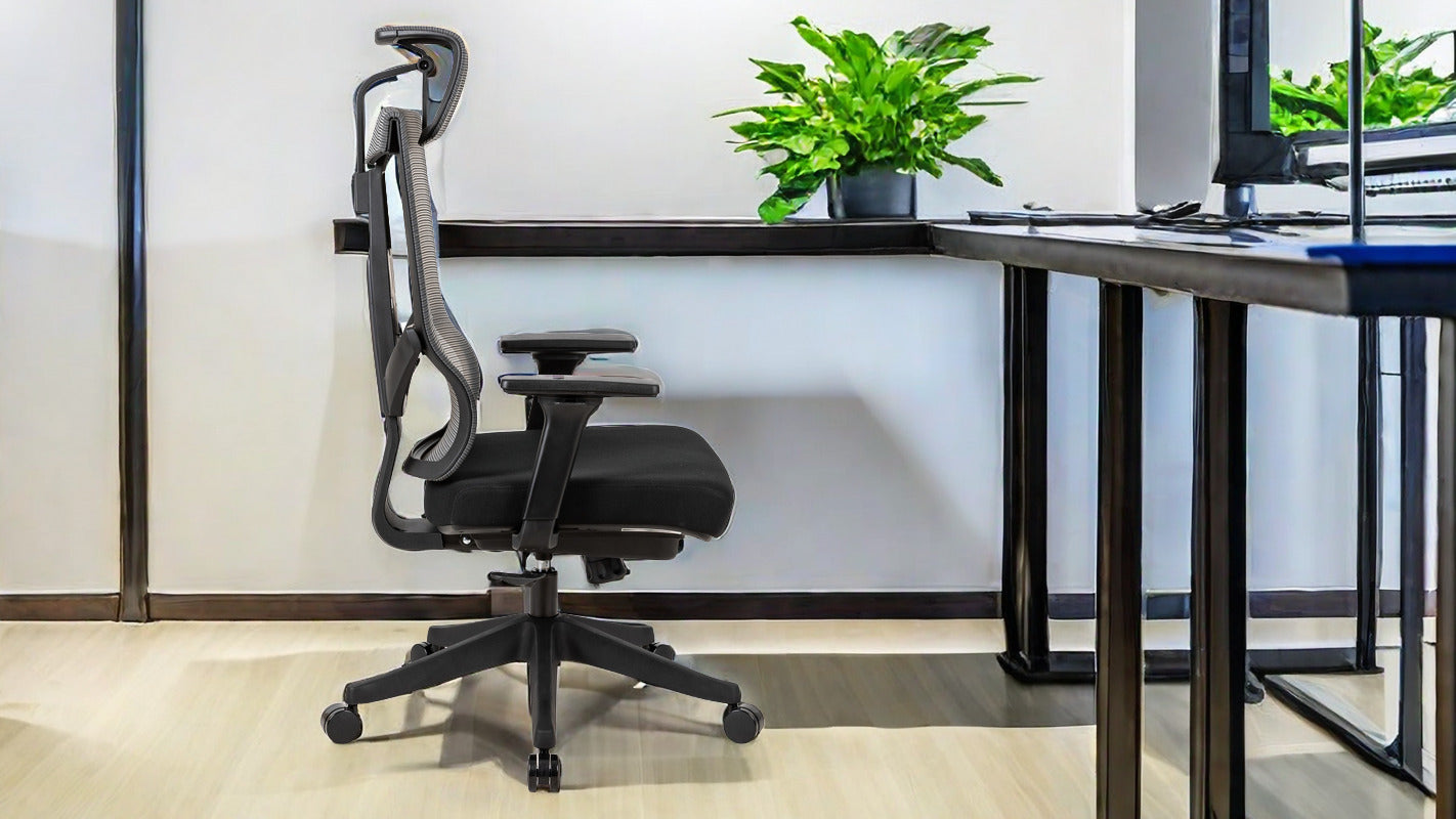 300lbs Ergonomic office chair with headrest and 2D armrest