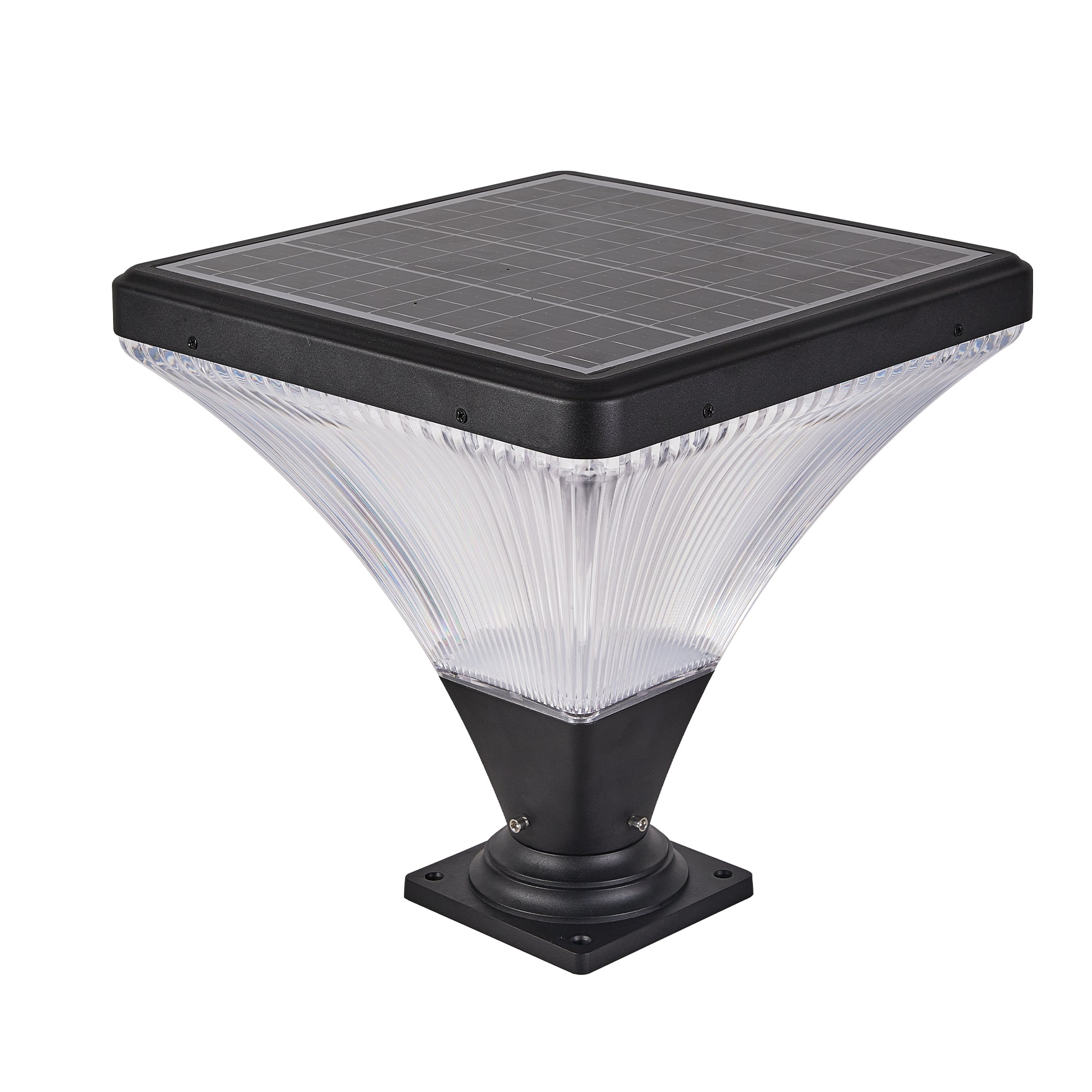15" Black Outdoor Post Light