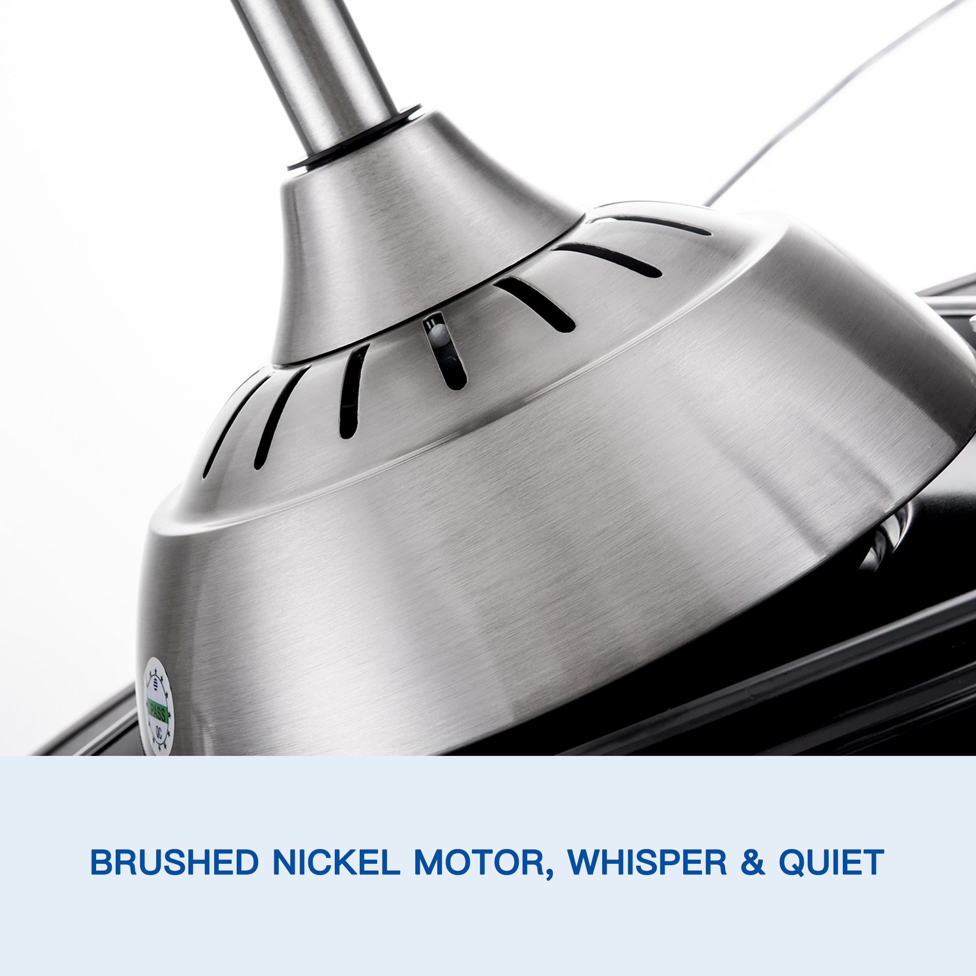 Ventilador de techo retráctil de 42 pulgadas con control remoto y luz LED